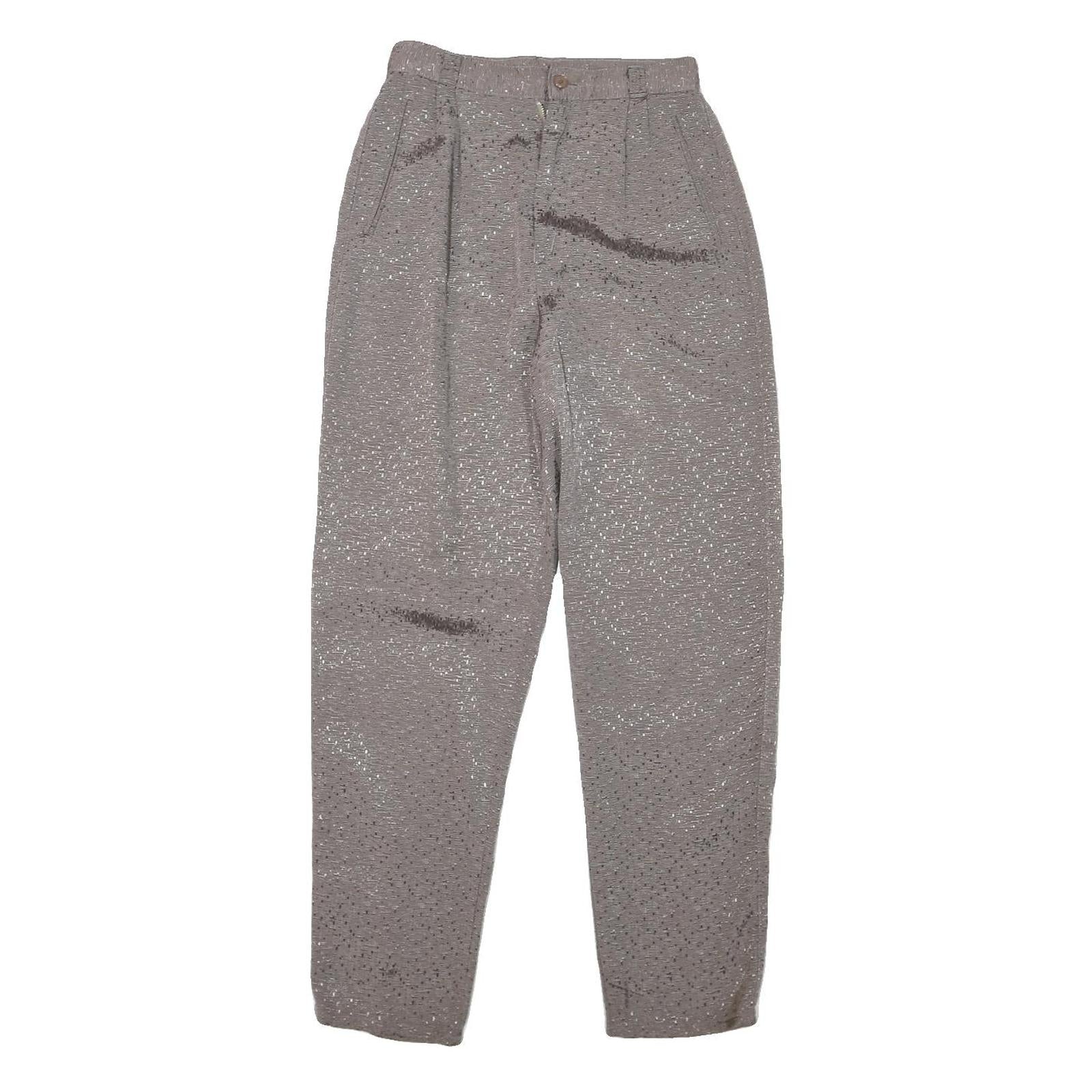 Womens Wool Blend Relaxed Grey Trousers W24 L27 Zip Closure Casual Comfort Refurbished - N/A refurbished available on Cerqular
