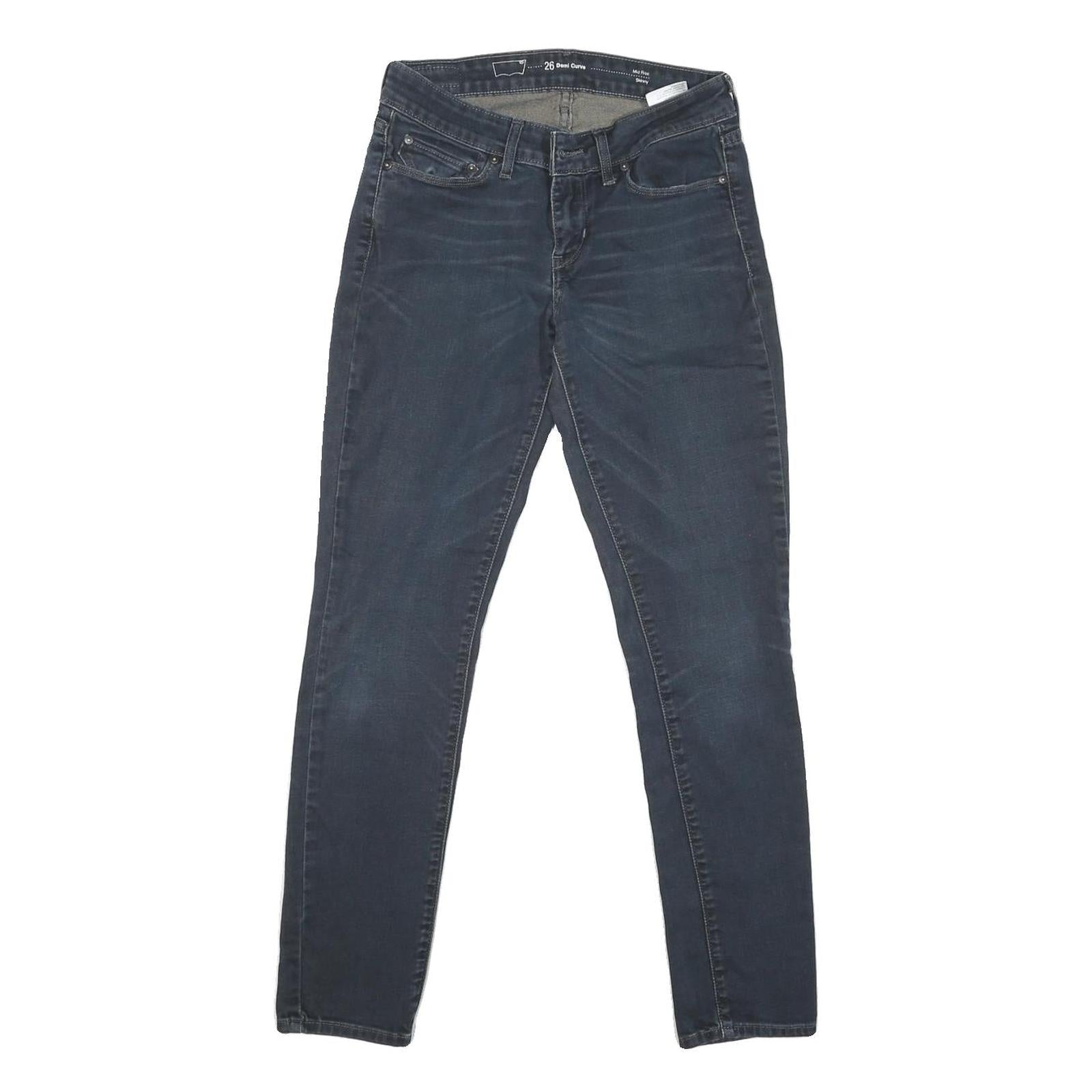 LEVI'S Womens Jeans Blue Slim Skinny Denim Medium W26 L28 Stretch Zip Fly Refurbished - N/A refurbished available on Cerqular