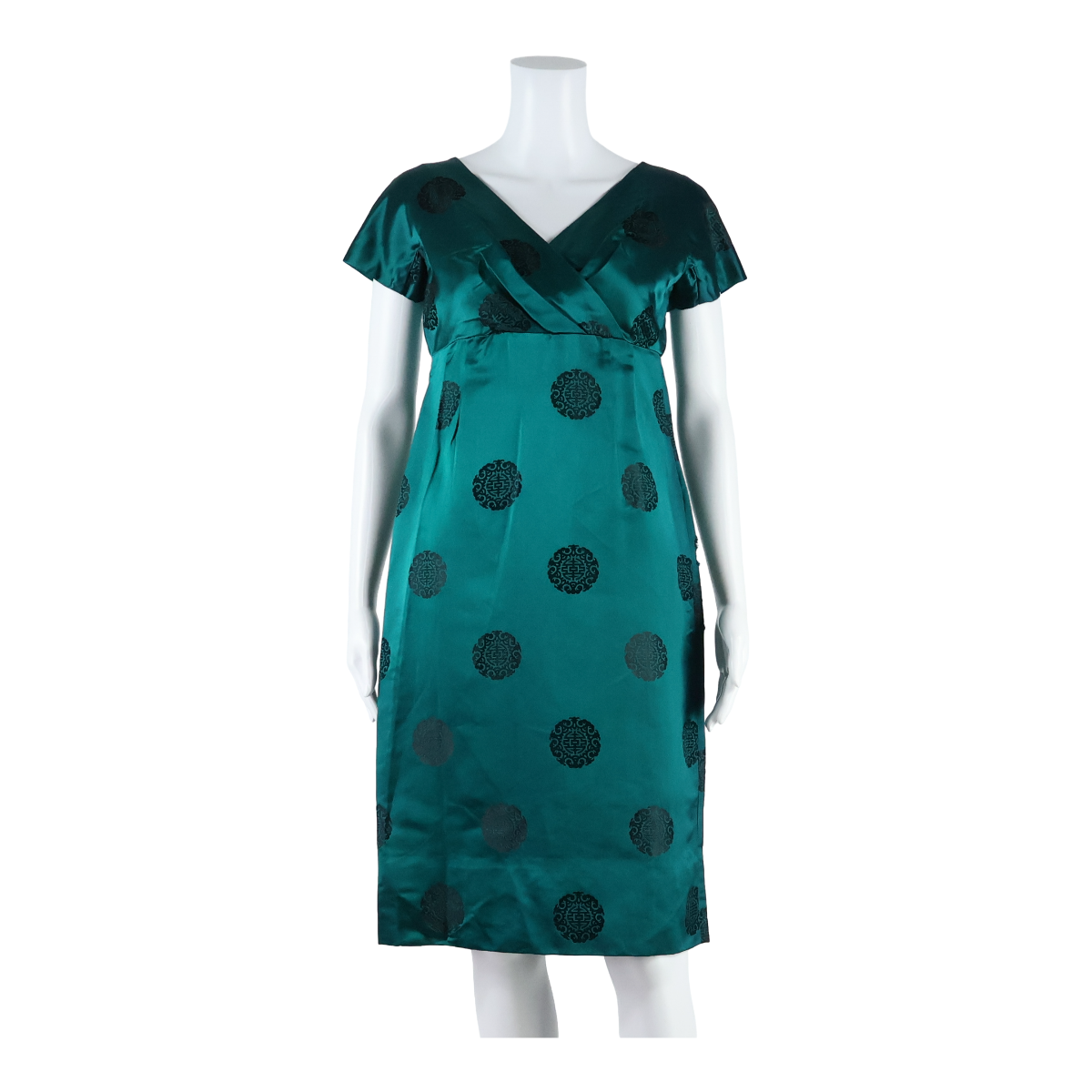 Buy MISS ELLIETTE Bow Back Lined Womens Day Dress Green Geometric Midi XS Refurbished - $27.29 MISS ELLIETTE Bow Back Lined Womens Day Dress Green Geometric Midi XS Refurbished - N/A refurbished available on Cerqular