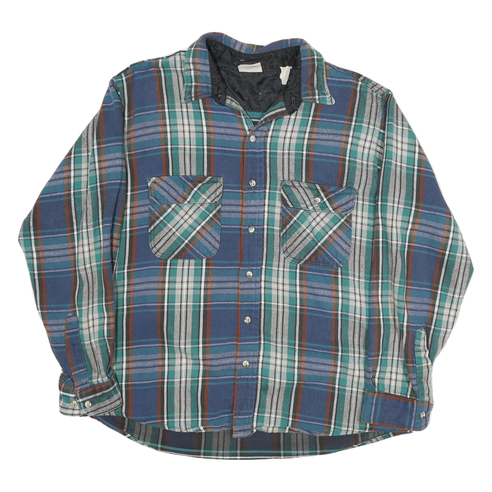 FIELD & STREAM Mens Blue & Green Check Shirt XL Cotton Long Sleeve Casual Refurbished - N/A refurbished available on Cerqular
