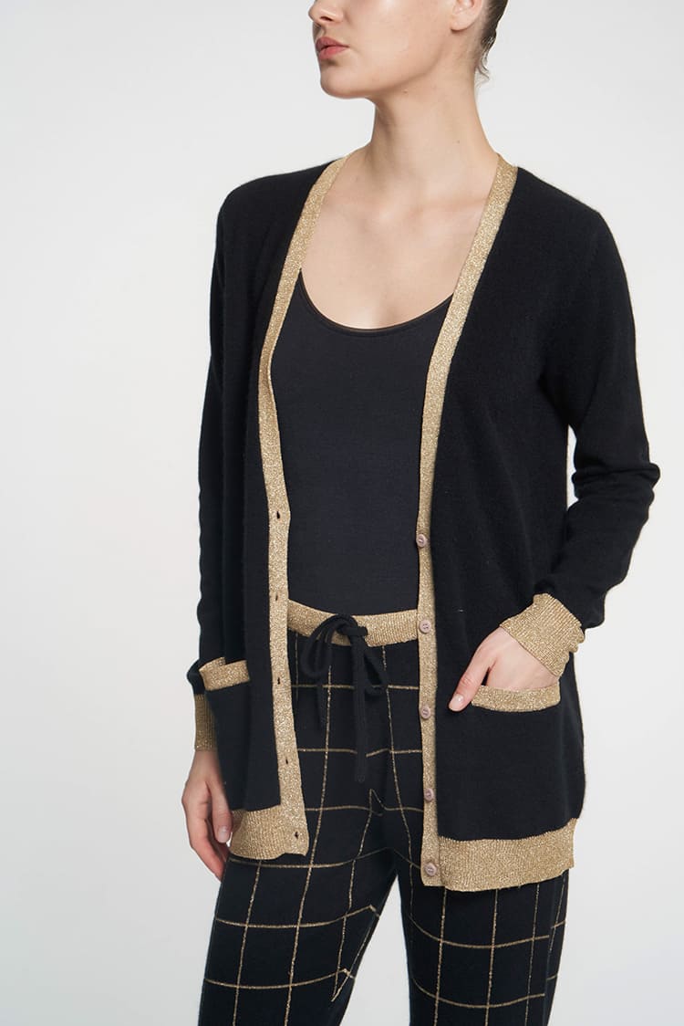 Cardigan C24 Elodie Black | Color: BLACK | Size: L Refurbished - N/A (I could not find a well-known brand with this name refurbished available on Cerqular