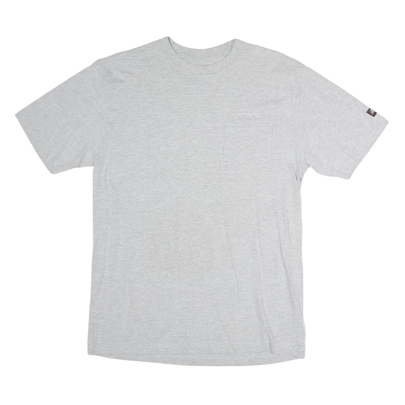 DICKIES Mens Grey Pocket T-Shirt L Short Sleeve Crew Neck Cotton Casual Wear Refurbished - N/A refurbished available on Cerqular