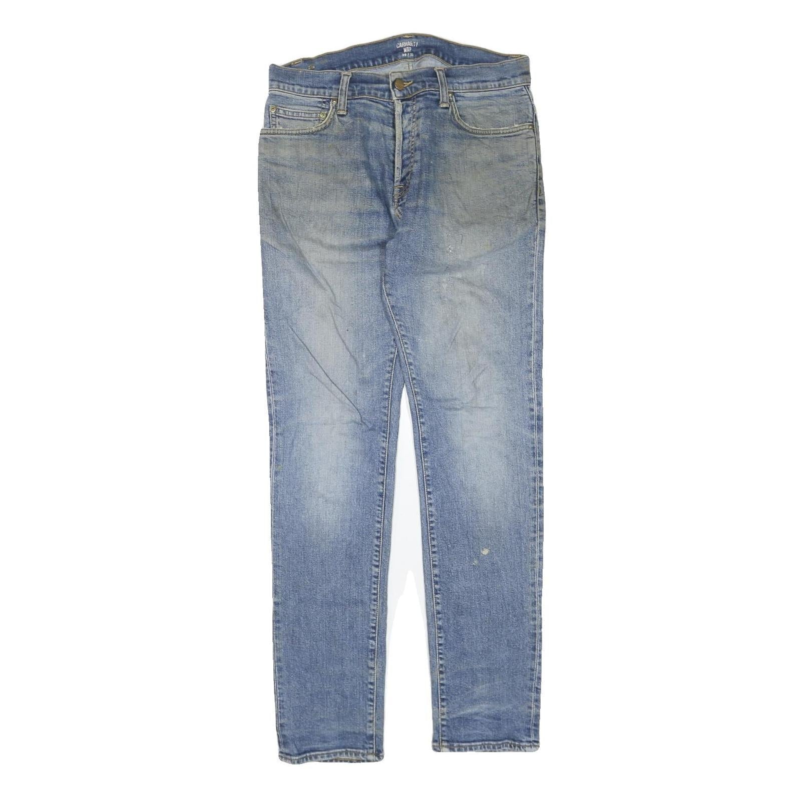 CARHARTT Mens Regular Fit Denim Jeans Light Blue W29 L32 Classic Cotton Blend Refurbished - N/A refurbished available on Cerqular