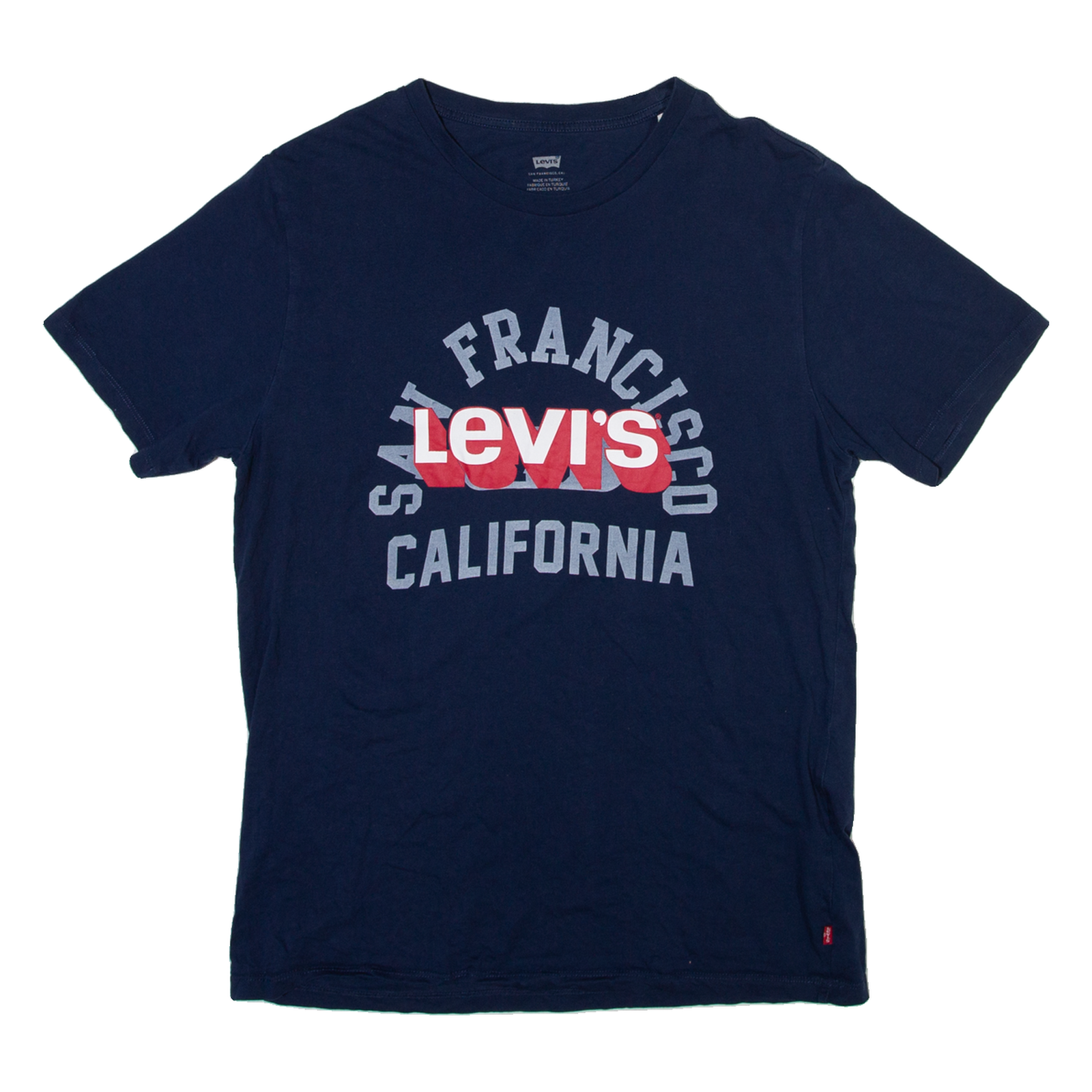 LEVI'S Mens T-Shirt Blue M Refurbished - N/A refurbished available on Cerqular