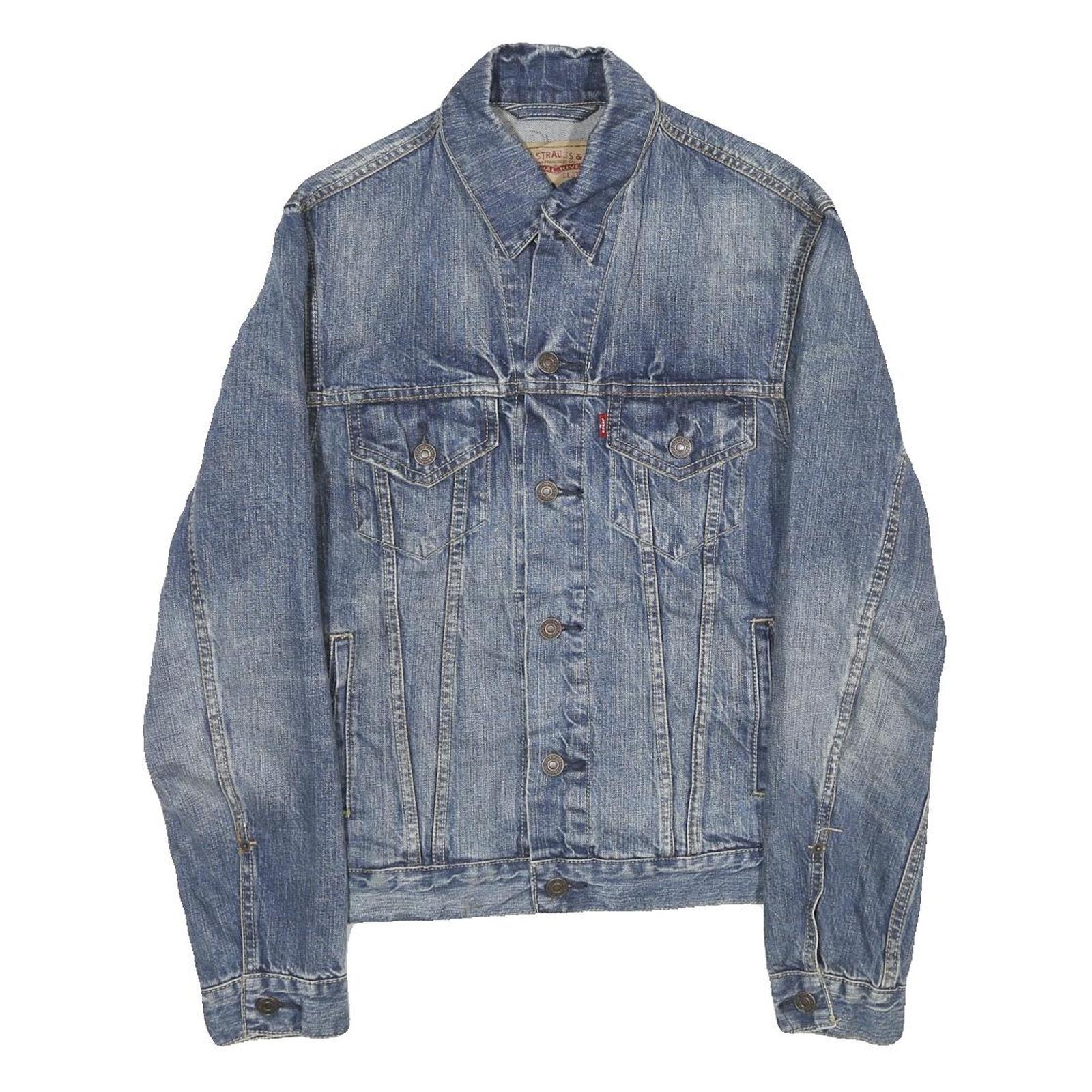 Buy LEVI'S Mens Blue Denim Jacket S Cotton Classic Button Closure Chest Pockets Refurbished - $61.09 LEVI'S Mens Blue Denim Jacket S Cotton Classic Button Closure Chest Pockets Refurbished - N/A refurbished available on Cerqular