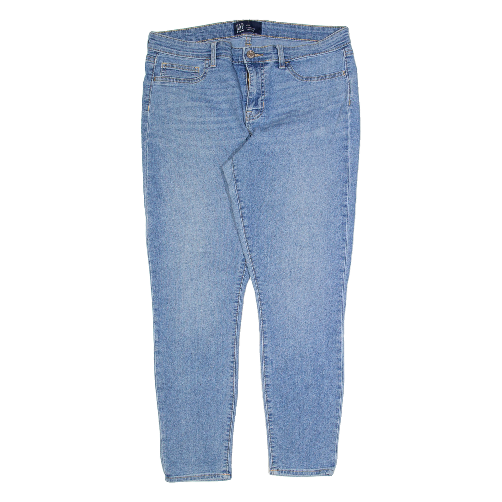 GAP Womens Jeans Blue Slim Skinny Stone Wash W32 L26 Refurbished - N/A refurbished available on Cerqular