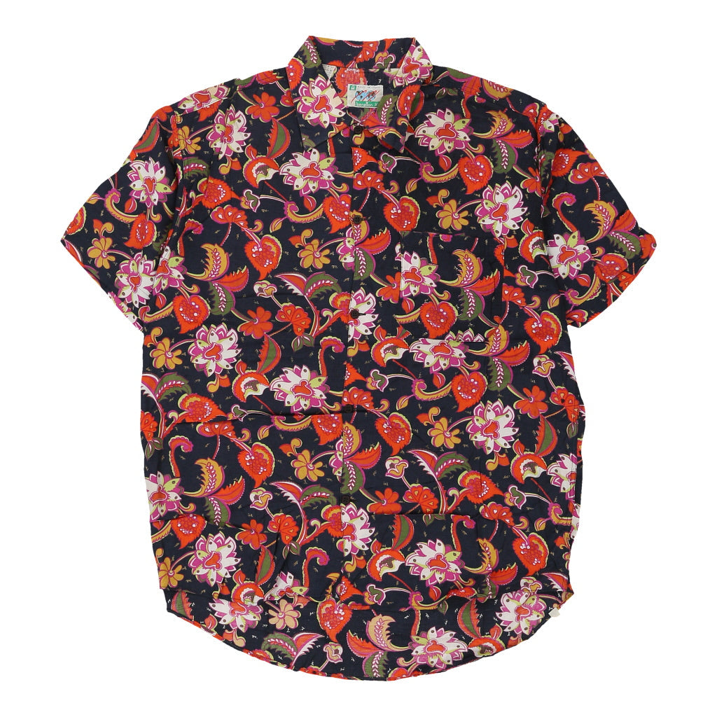 Benetton Patterned Shirt - XL Multicoloured Viscose Refurbished - Thrifted (note: this is a term often used to describe second- refurbished available on Cerqular