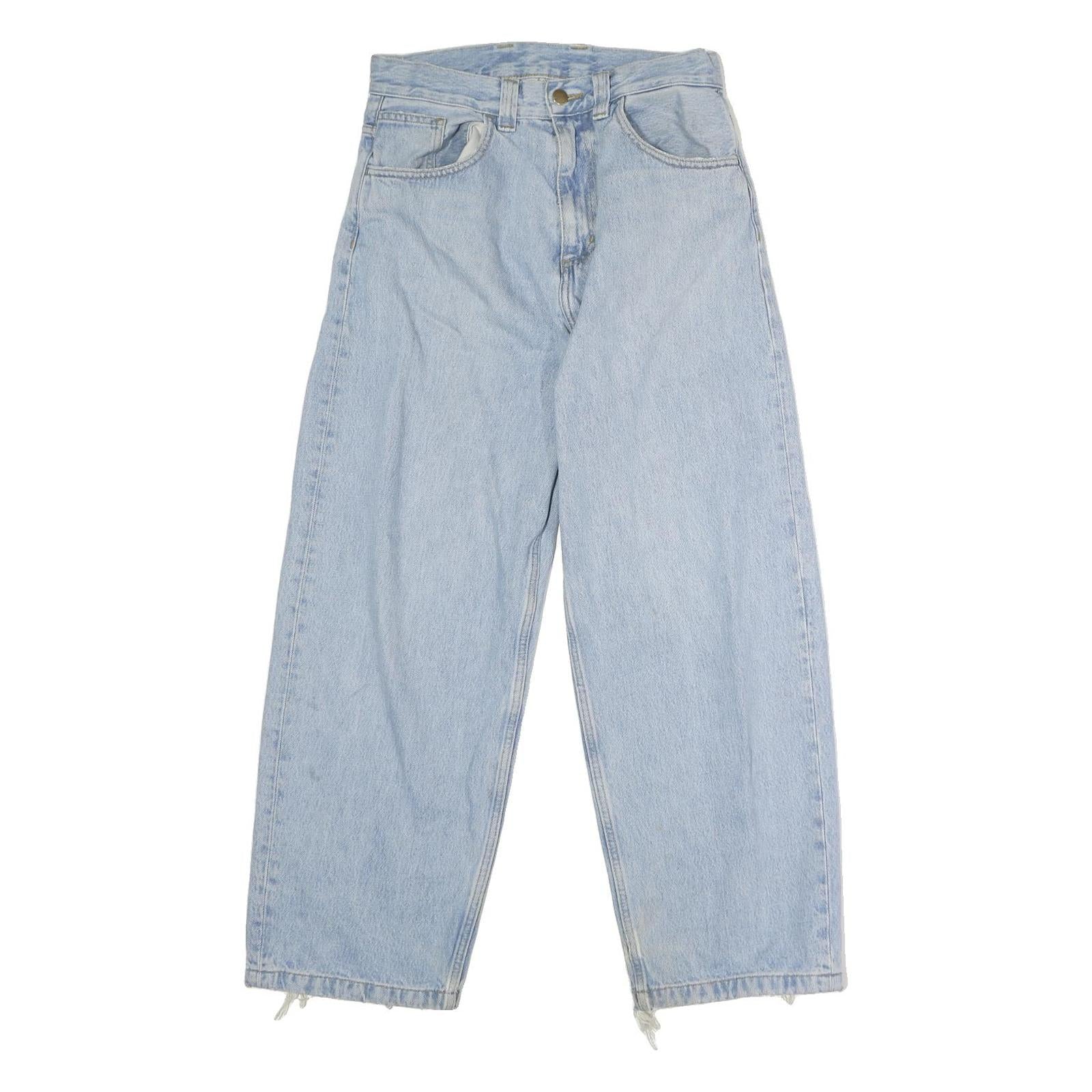 CARHARTT Mens Jeans Light Blue Regular Straight Denim W28 L26 Zip Casual Wear Refurbished - N/A refurbished available on Cerqular