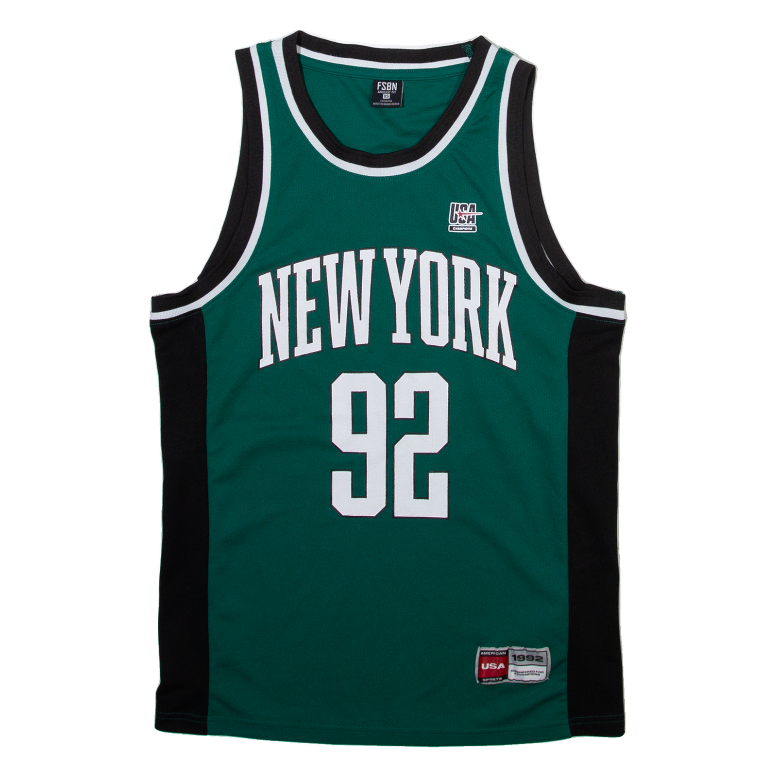 FSBN New York Mens Jersey Green Sleeveless USA XS Refurbished - N/A refurbished available on Cerqular