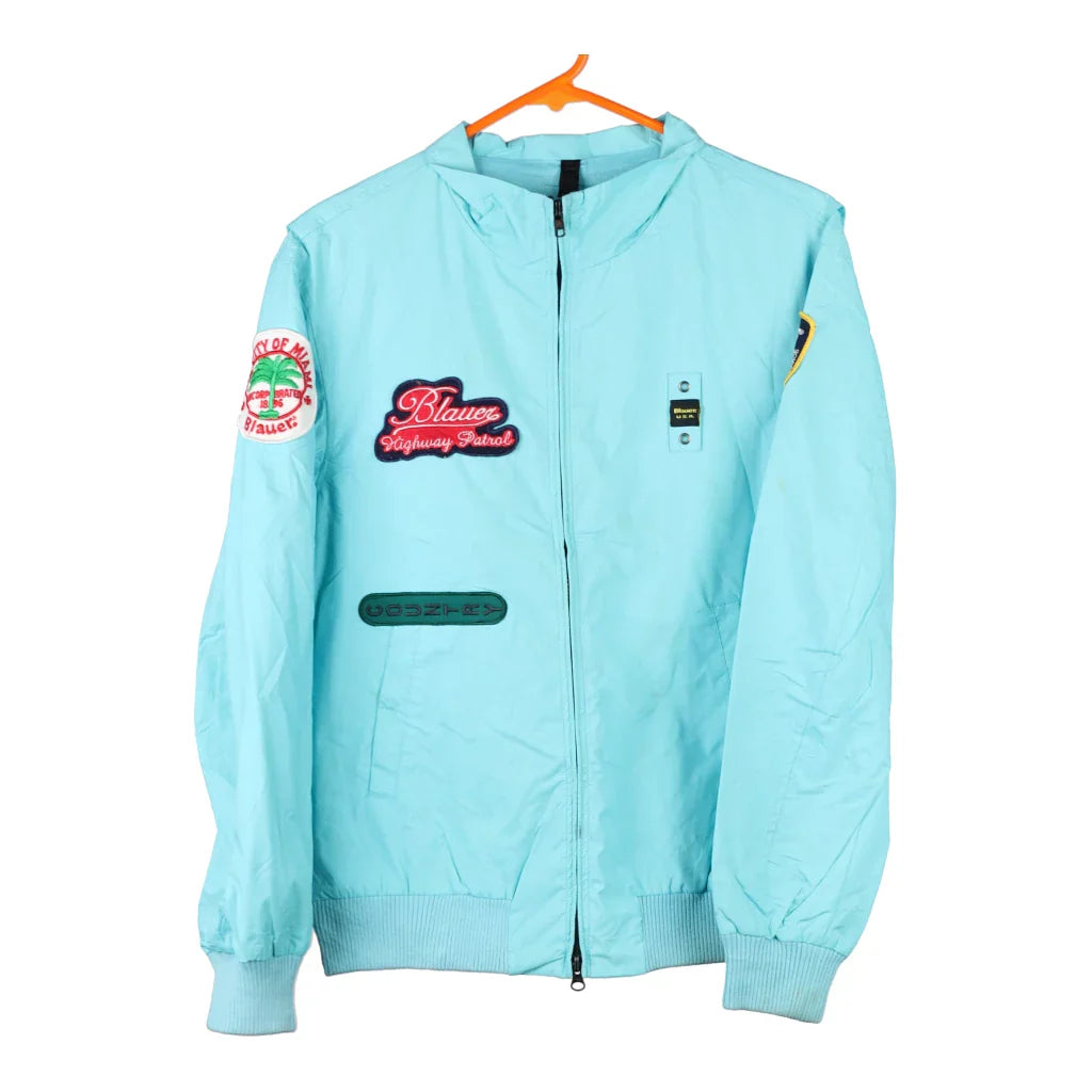 Blauer Jacket - Large Blue Cotton Refurbished - Thrifted (note: this is a term often used to describe second- refurbished available on Cerqular