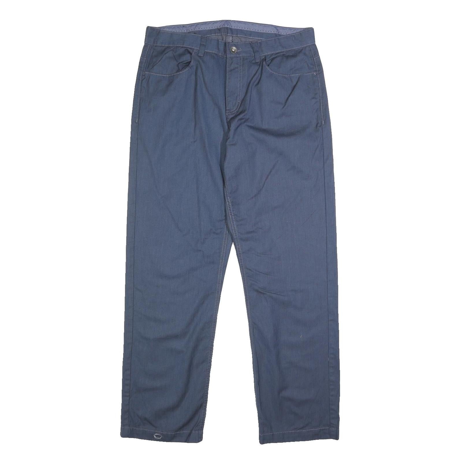 CALVIN KLEIN Mens Cotton Blue Regular Straight Trousers W34 L32 Casual Wear Refurbished - N/A refurbished available on Cerqular