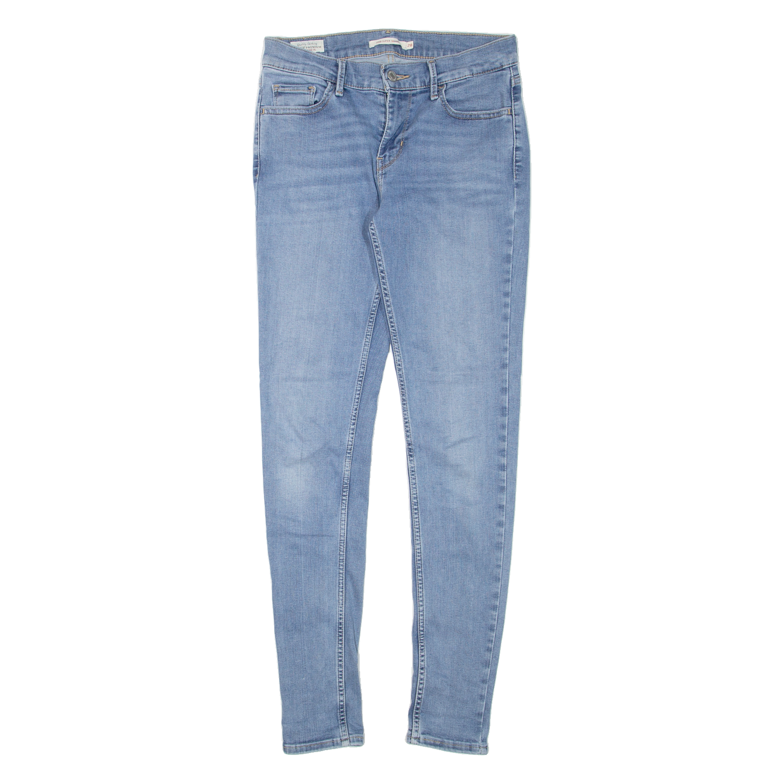 LEVI'S 710 BIG E Womens Jeans Blue Slim Skinny W28 L30 Refurbished - N/A refurbished available on Cerqular