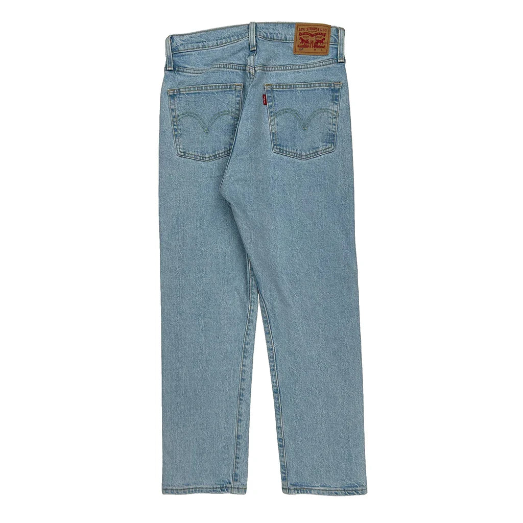 501 Levis Jeans - 28W 30L Light Wash Cotton Refurbished - Thrifted (note: this is a term often used to describe second- refurbished available on Cerqular