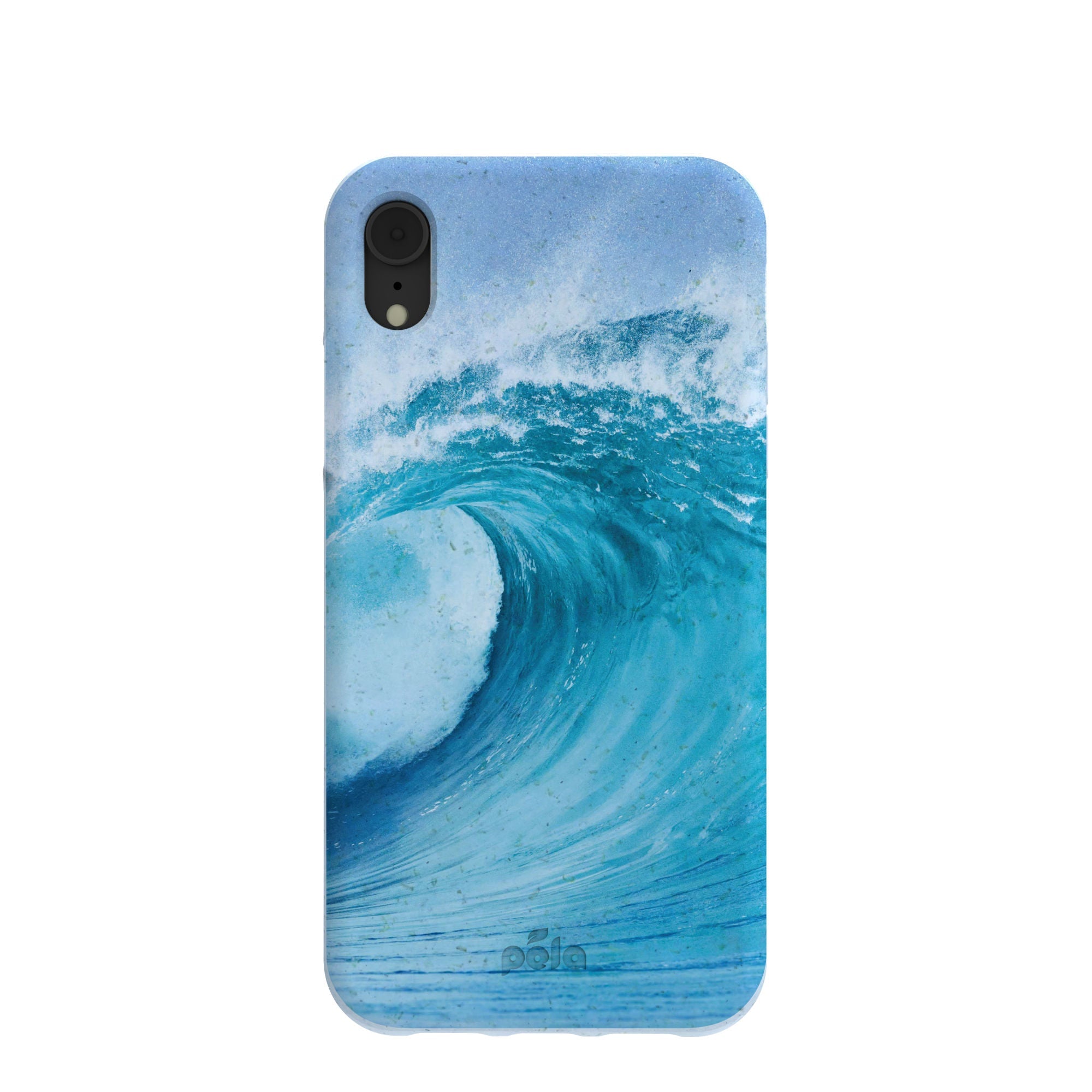 Powder Blue Big Wave iPhone XR Case Refurbished - Pela Case refurbished available on Cerqular