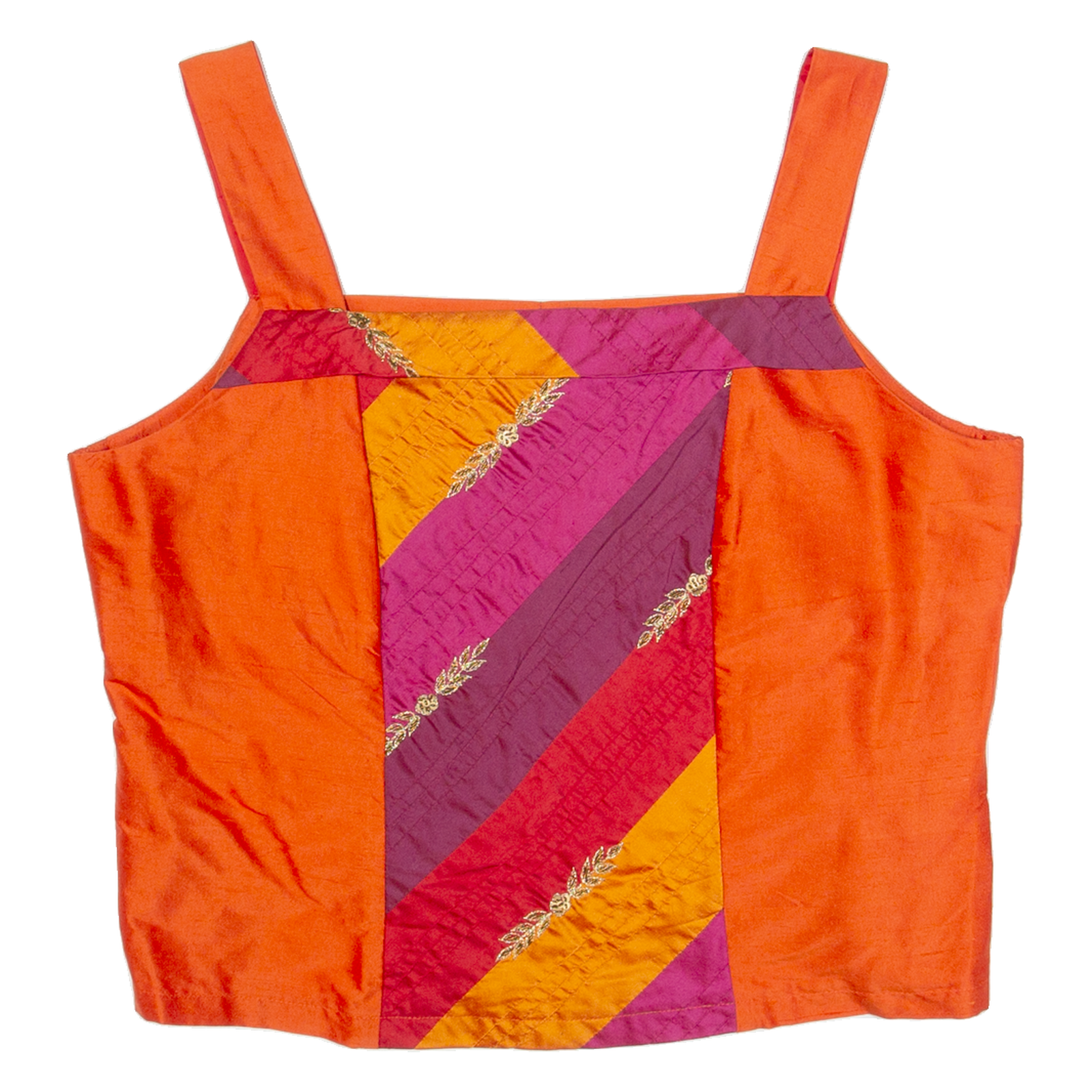 Womens Cropped Top Orange Sleeveless L Refurbished - N/A refurbished available on Cerqular