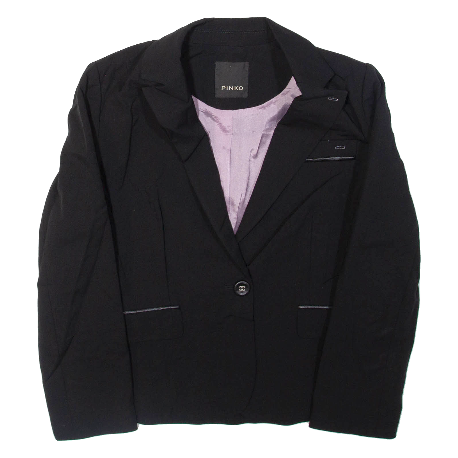 PINKO Womens Blazer Jacket Black S Refurbished - N/A refurbished available on Cerqular