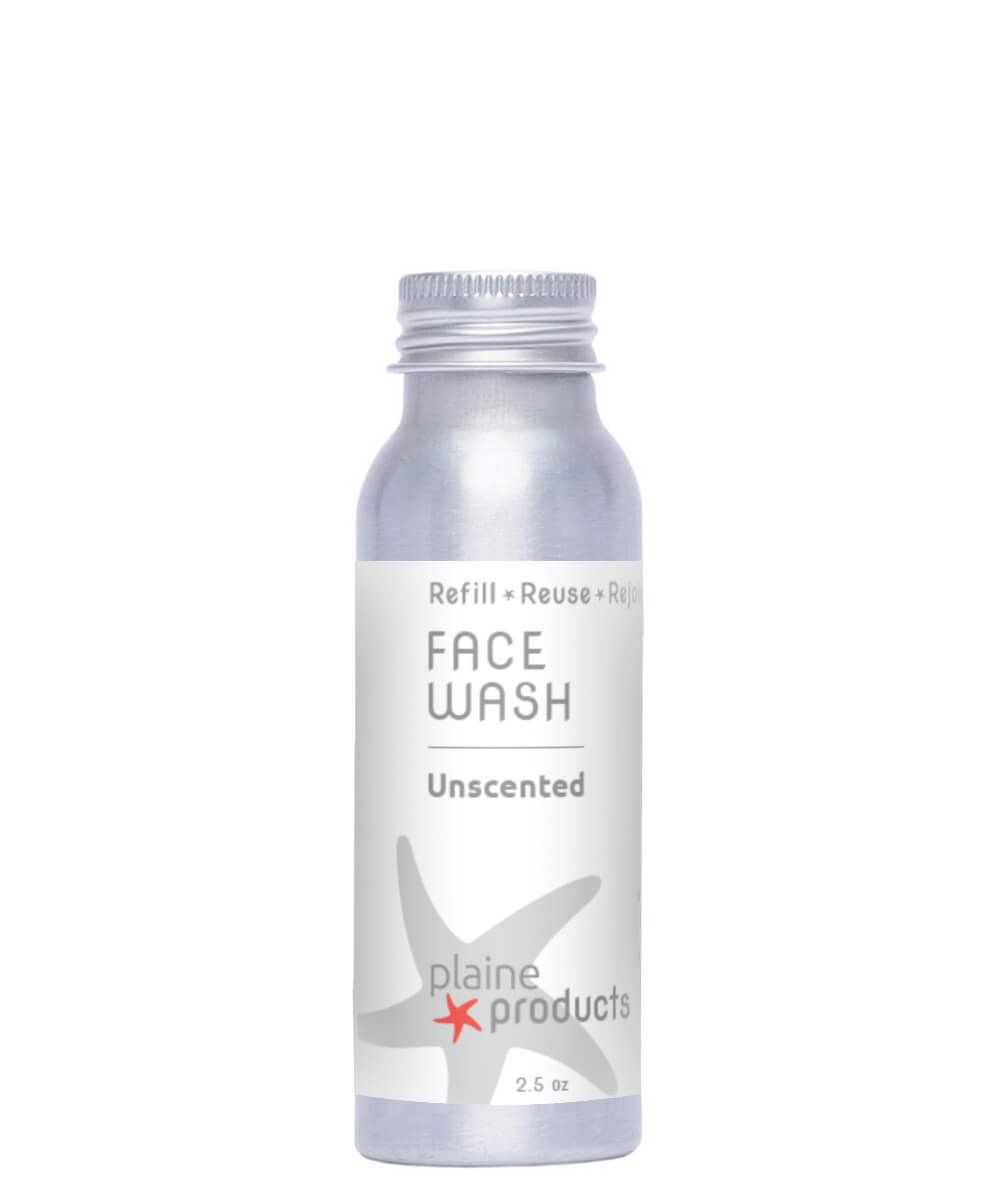 Face Wash | Scent: Unscented | Size: 2.5 oz | Pump: 2.5oz Pump (+0.75) Refurbished - Plaine Products refurbished available on Cerqular