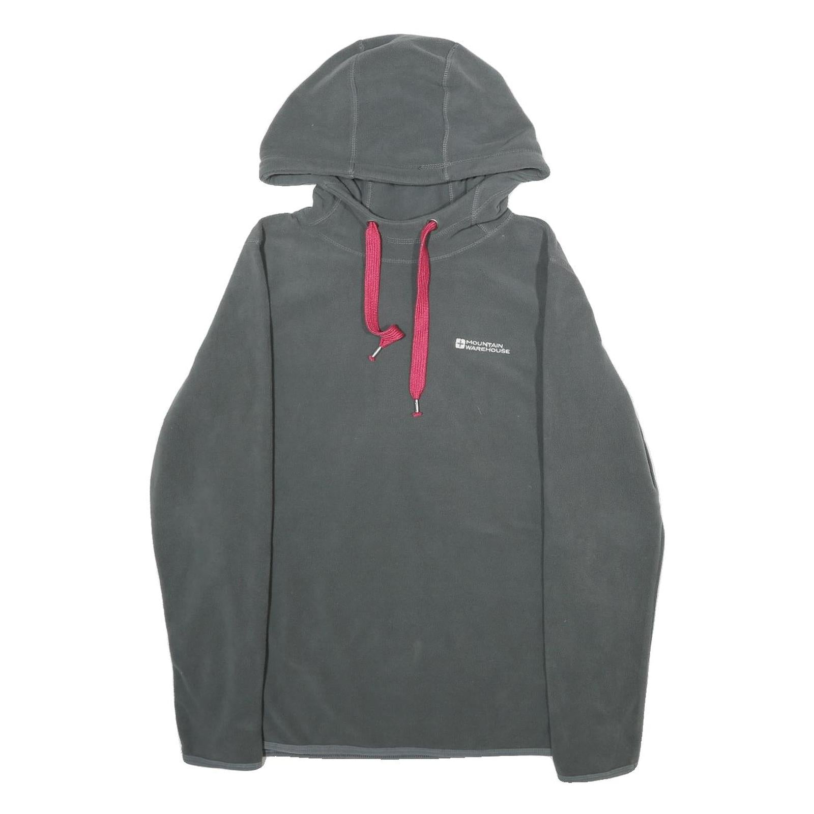 MOUNTAIN WAREHOUSE Womens Grey Hoodie UK 12 Drawstring Hood Casual Outdoor Refurbished - N/A refurbished available on Cerqular