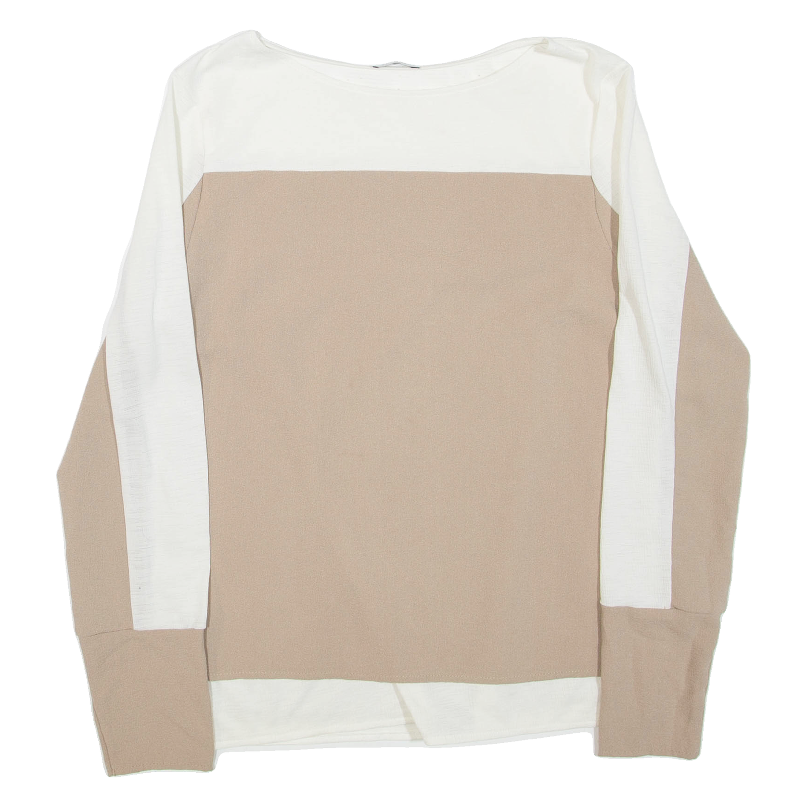 ZARA Womens Blouse Brown Long Sleeve M Refurbished - N/A refurbished available on Cerqular