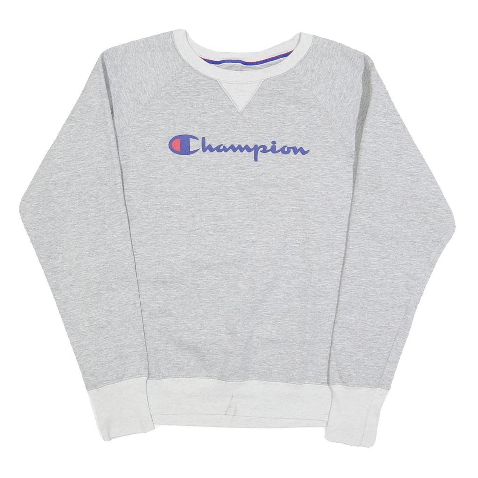 Buy CHAMPION Mens Grey Crew Neck S Cotton Blend Pullover Sweatshirt Refurbished - $33.79 CHAMPION Mens Grey Crew Neck S Cotton Blend Pullover Sweatshirt Refurbished - N/A refurbished available on Cerqular
