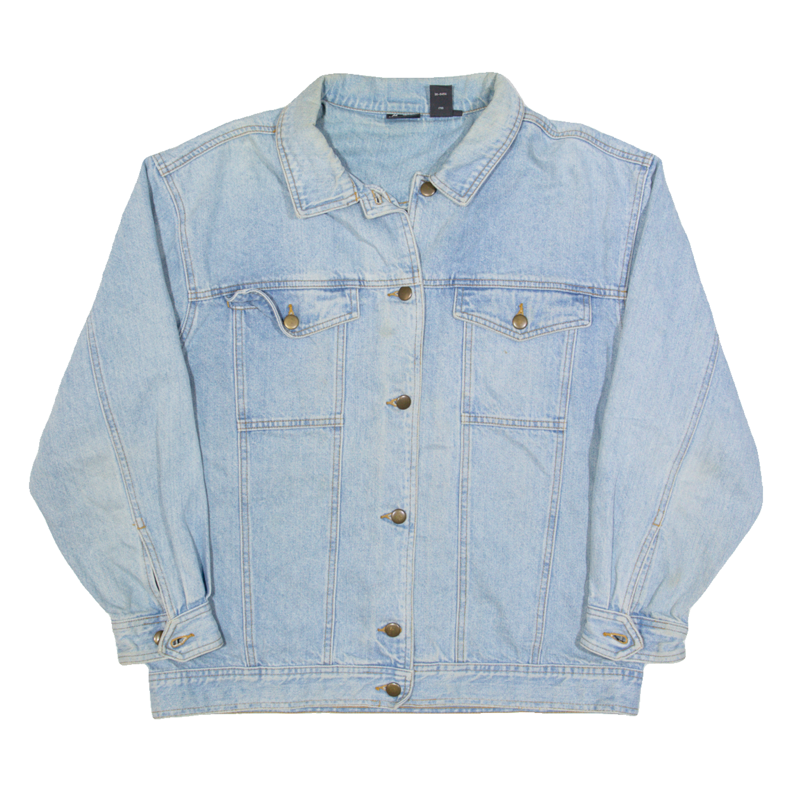 EUROPA Mens Denim Jacket Blue 90s L Refurbished - N/A refurbished available on Cerqular