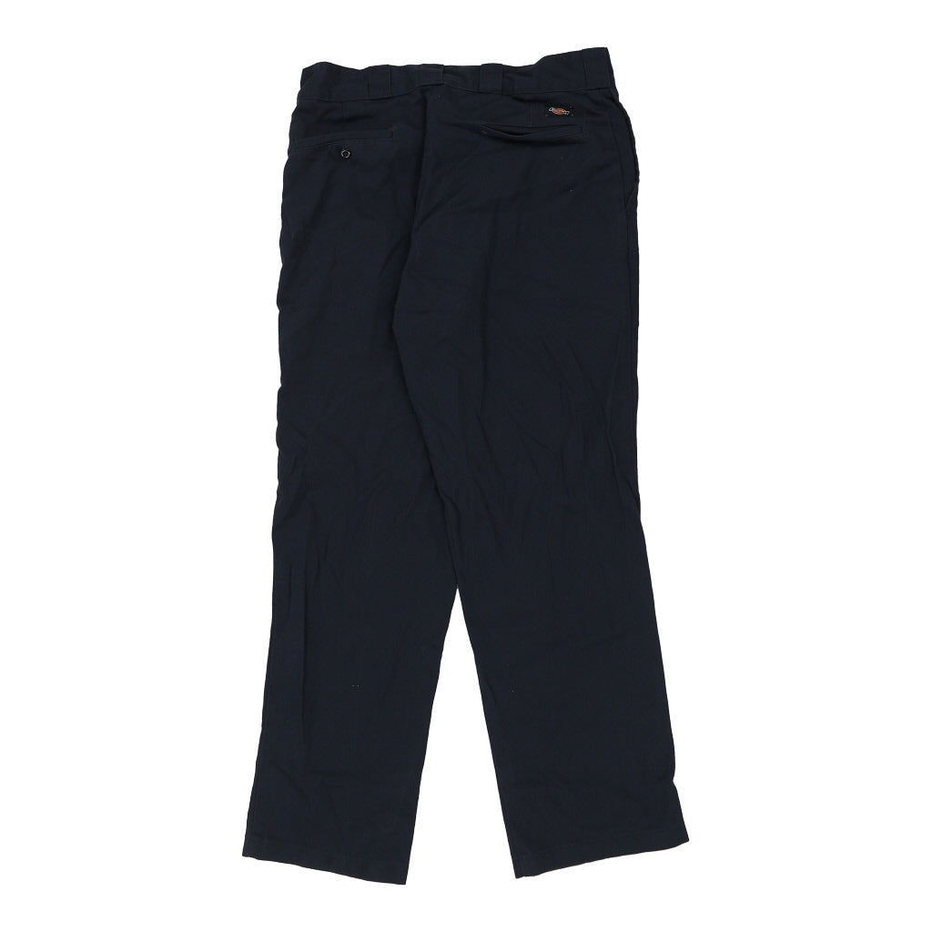 Dickies Trousers - 36W 32L Navy Cotton Refurbished - Thrifted (note: this is a term often used to describe second- refurbished available on Cerqular
