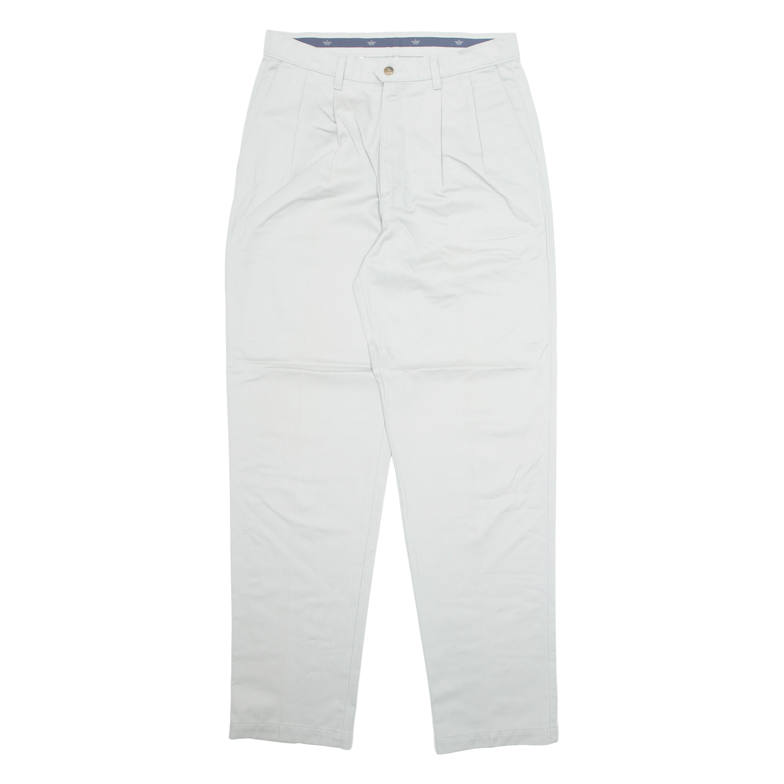 DOCKERS Chino Mens Trousers Grey Classic Straight W32 L33 Refurbished - N/A refurbished available on Cerqular