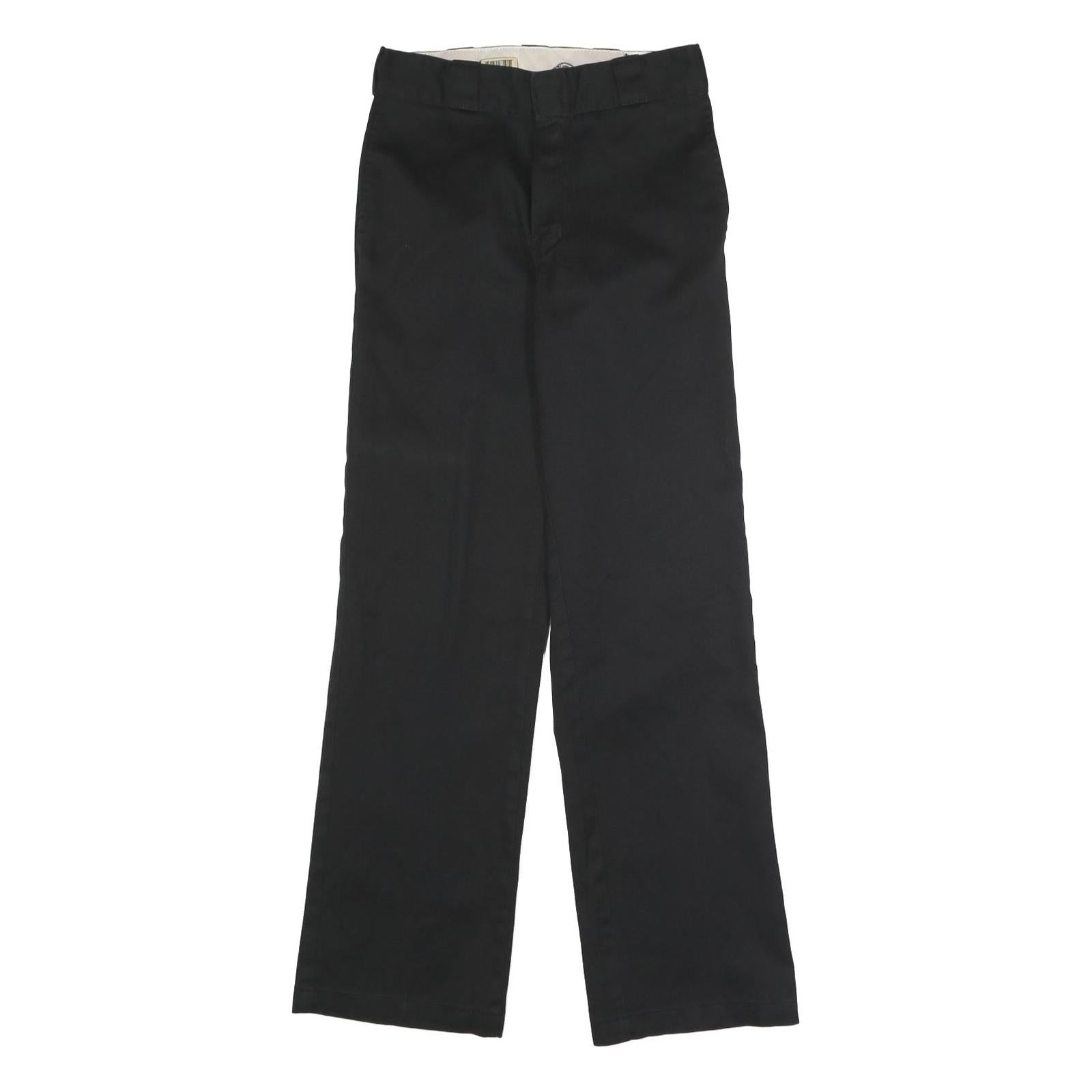 DICKIES Mens Polyester Blend Black Classic Straight Trousers W28 L32 Workwear Refurbished - N/A refurbished available on Cerqular