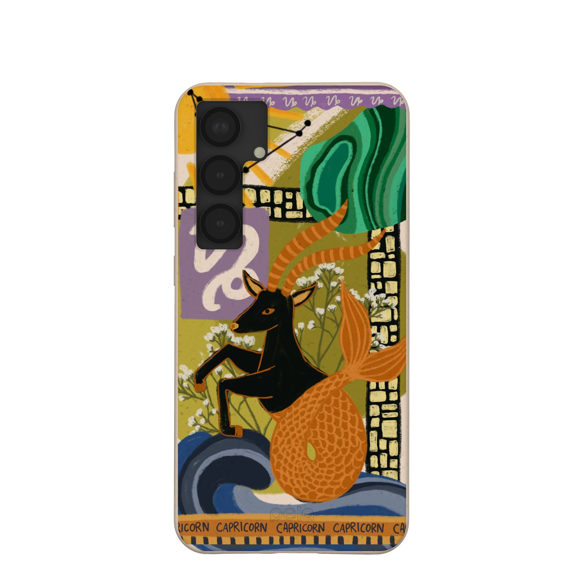 Seashell Capricorn Sea Goat Samsung Galaxy S25+(Plus) Case Refurbished - Pela Case refurbished available on Cerqular