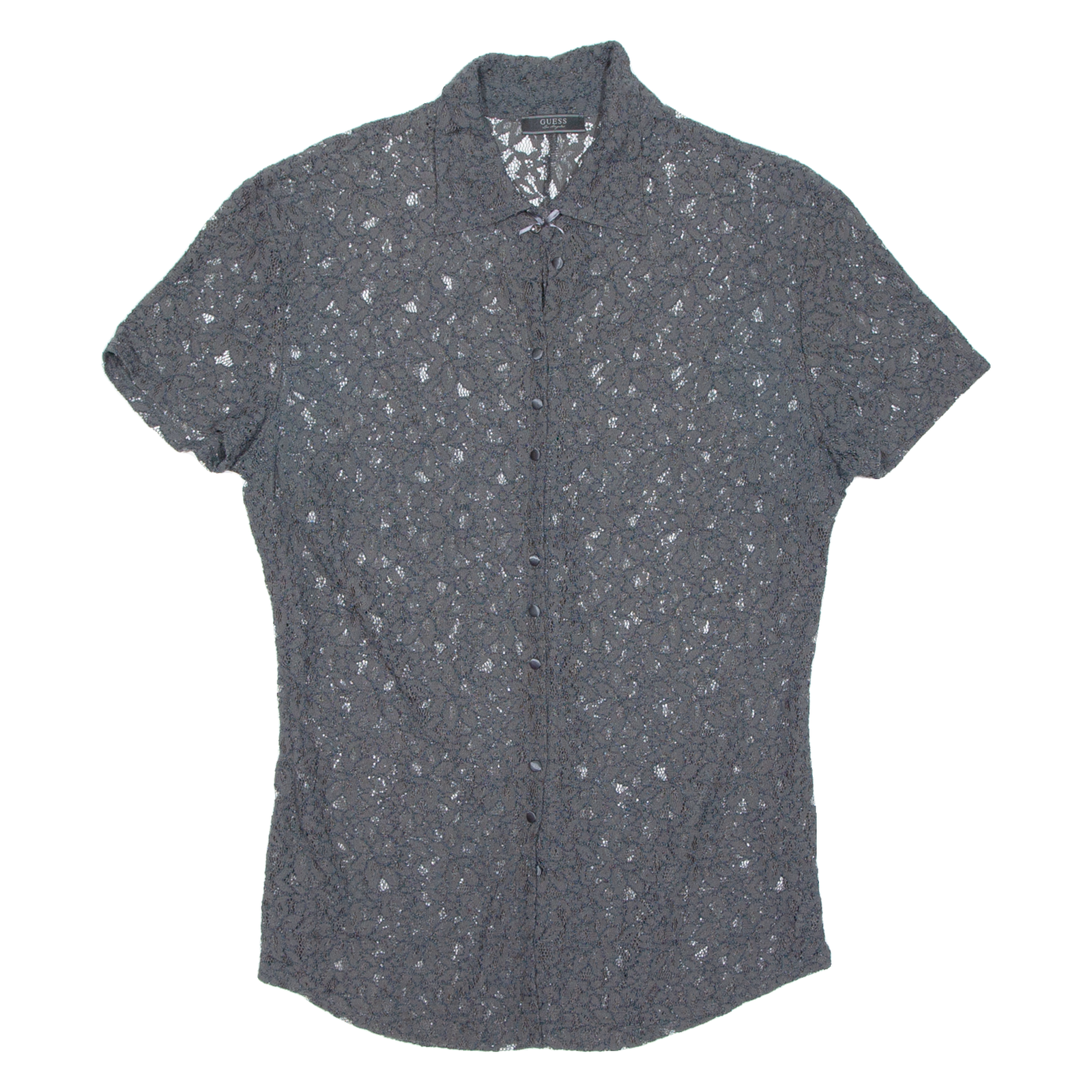 Buy GUESS Sheer Womens Printed Blouse Grey Floral M Refurbished - $28.59 GUESS Sheer Womens Printed Blouse Grey Floral M Refurbished - N/A refurbished available on Cerqular