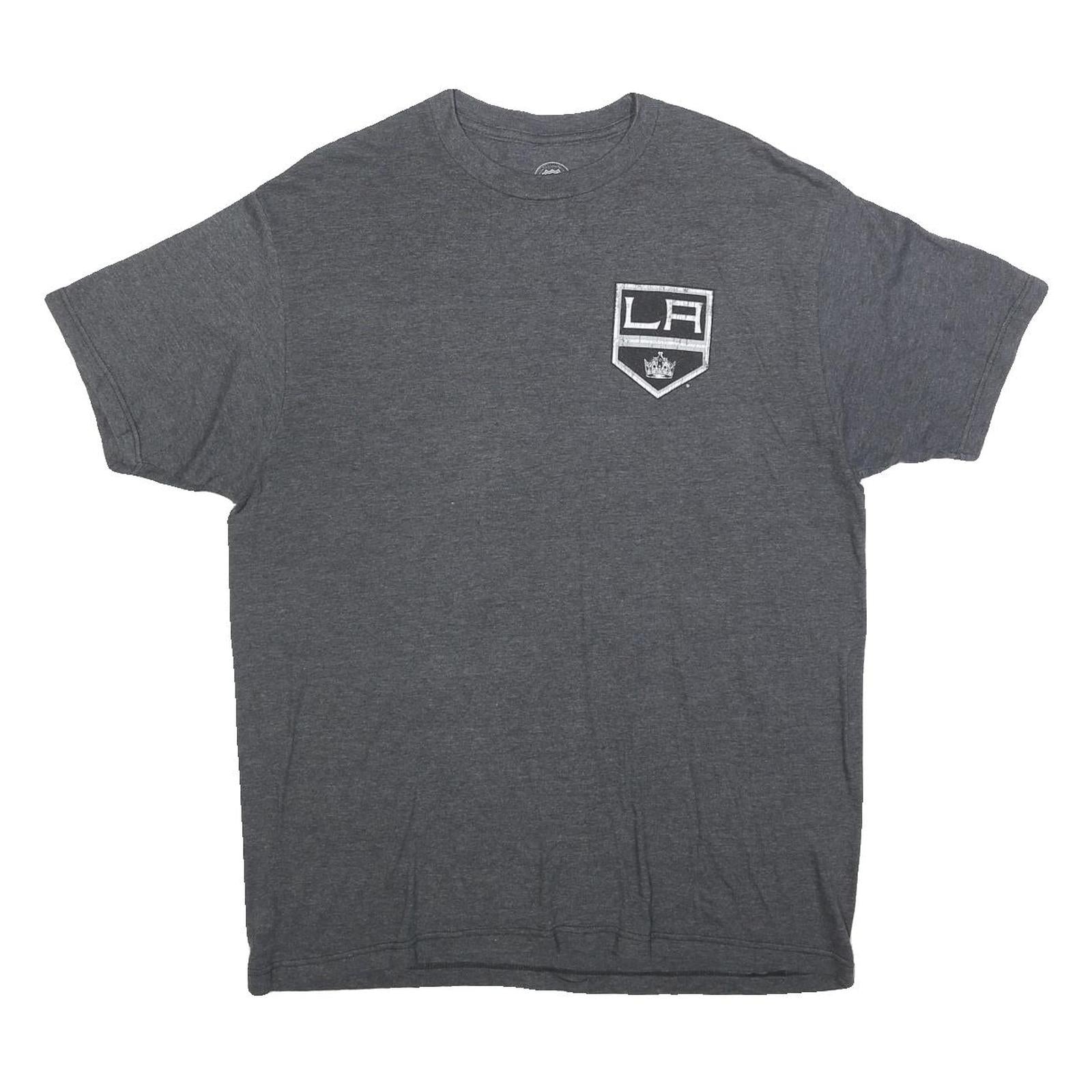 NHL Mens Grey Los Angeles Kings Graphic T-Shirt L Short Sleeve Crew Neck Sports Refurbished - N/A refurbished available on Cerqular