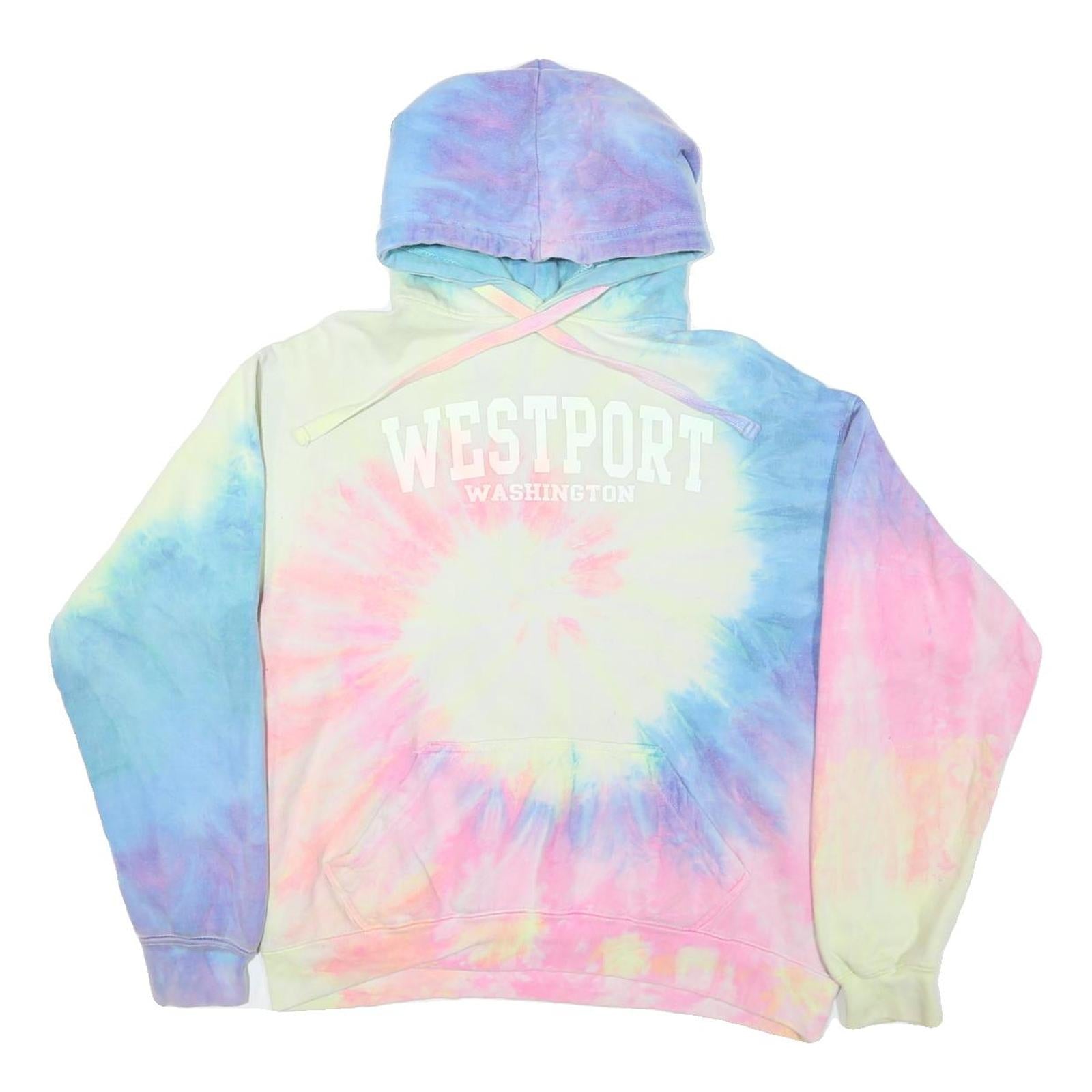 AVALON Womens Multi Colour Tie Dye Westport Washington Pullover Hoodie M Refurbished - N/A refurbished available on Cerqular