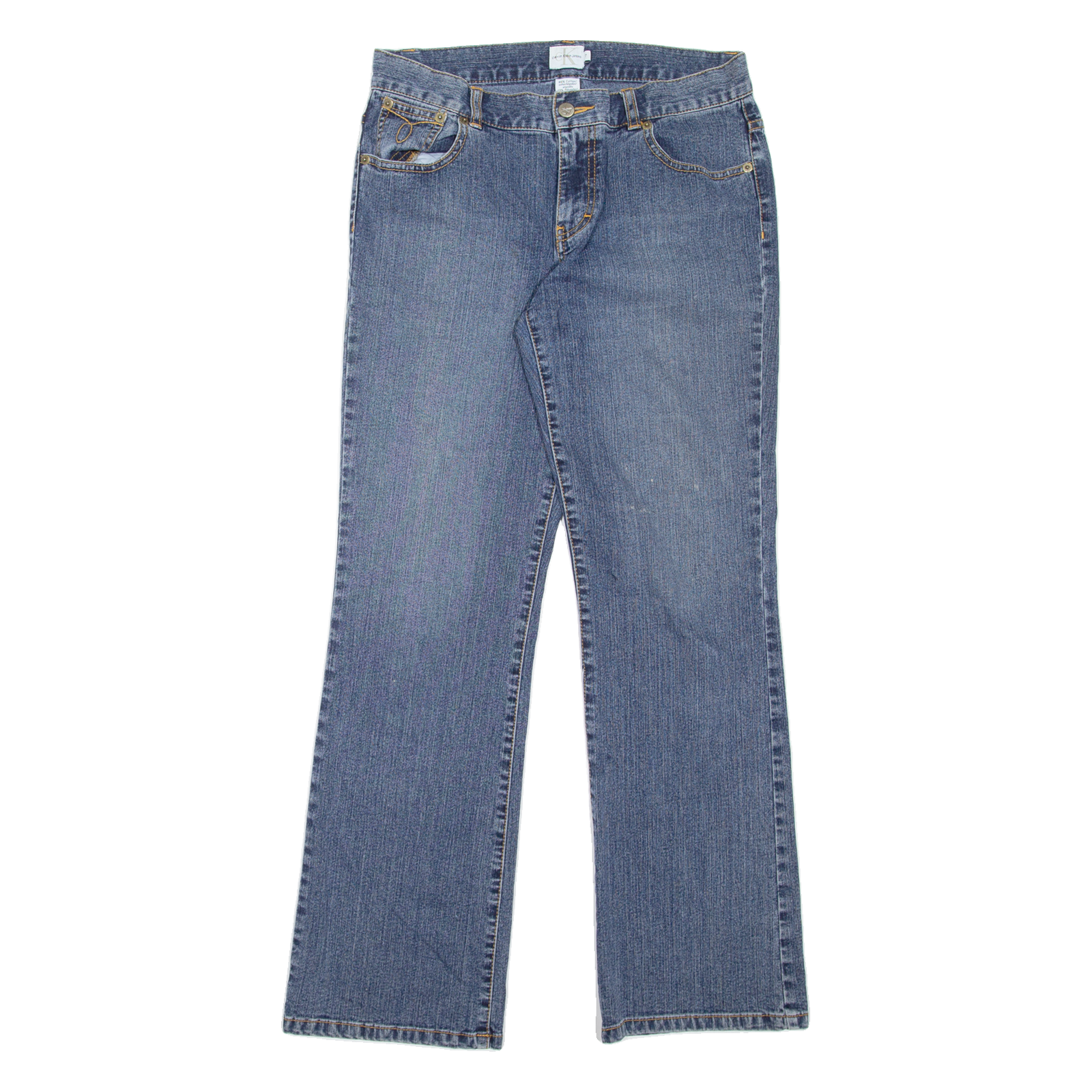 CALVIN KLEIN JEANS Womens Jeans Blue Regular Bootcut W29 L30 Refurbished - N/A refurbished available on Cerqular