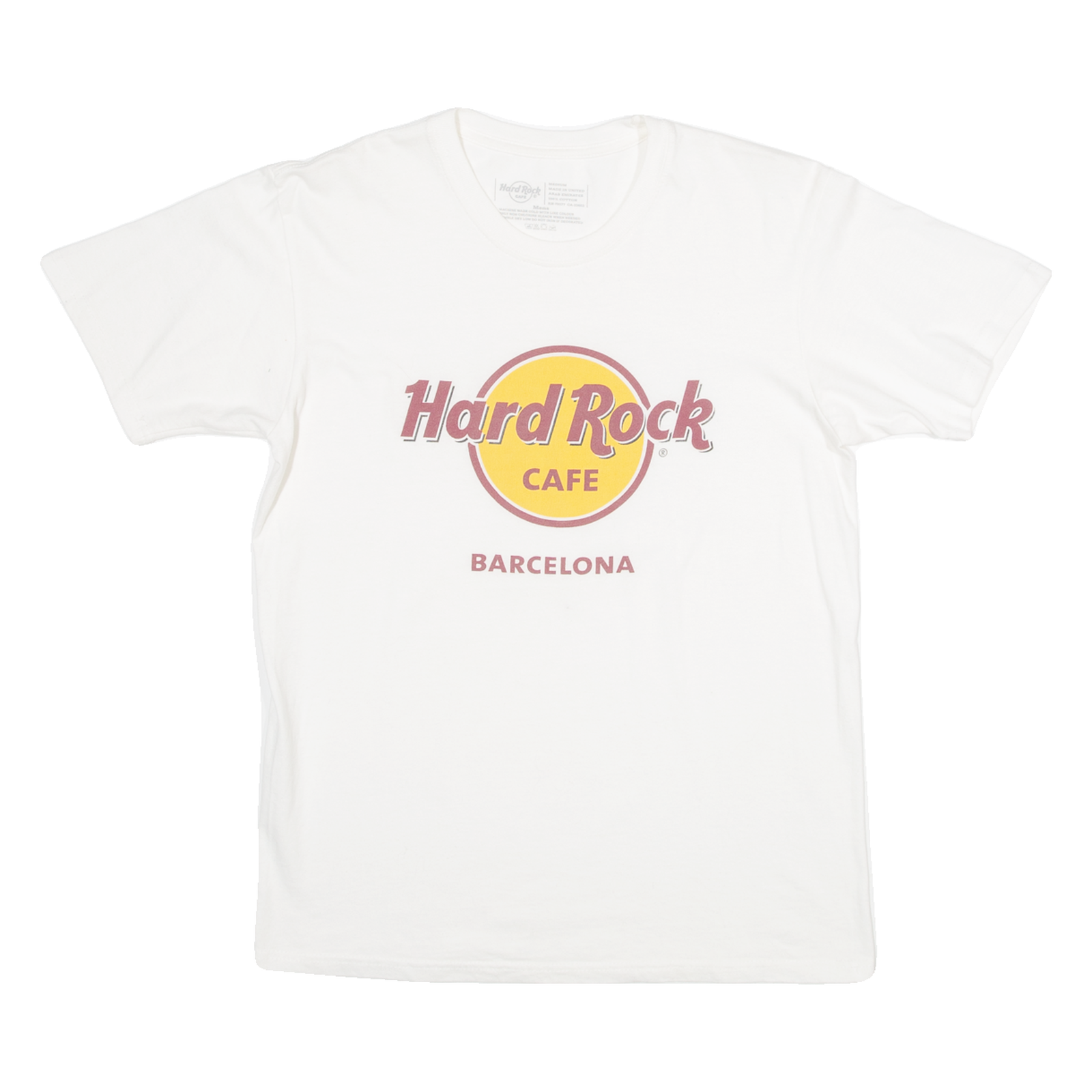 HARD ROCK CAFE Barcelona Mens T-Shirt White M Refurbished - N/A refurbished available on Cerqular