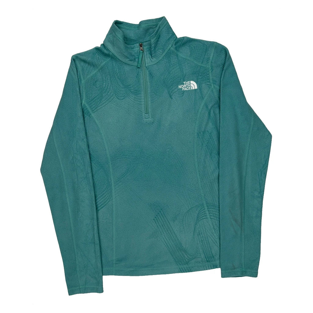 The North Face Fleece - Small Green Polyester Refurbished - Thrifted (note: this is a term often used to describe second- refurbished available on Cerqular
