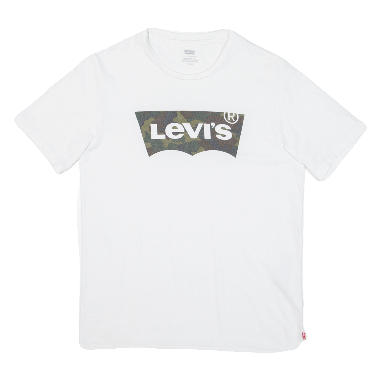 LEVI'S Mens T-Shirt White S Refurbished - N/A refurbished available on Cerqular