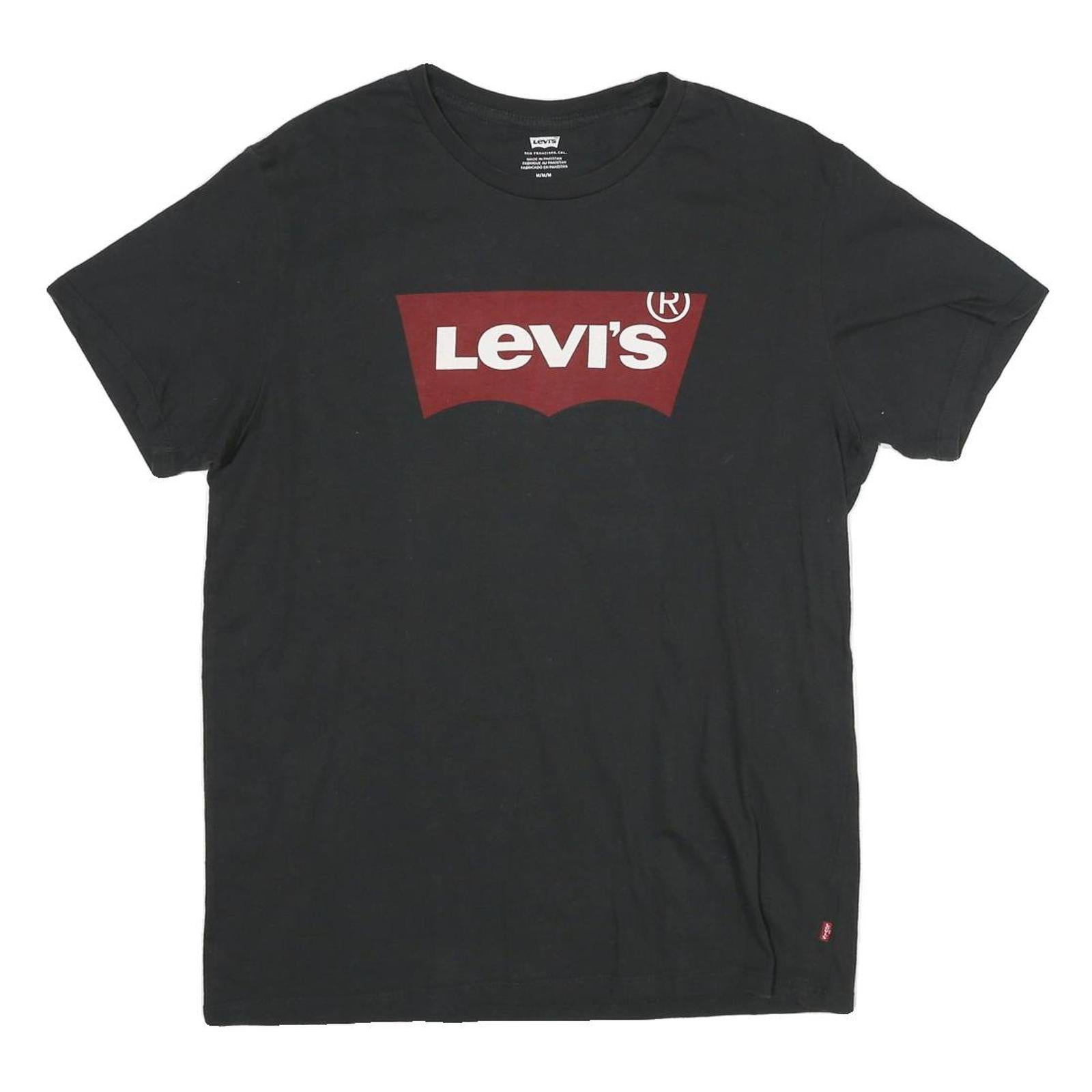 Buy LEVI'S Mens Black Graphic T-Shirt M Short Sleeve Crew Neck Cotton Blend Refurbished - $23.39 LEVI'S Mens Black Graphic T-Shirt M Short Sleeve Crew Neck Cotton Blend Refurbished - N/A refurbished available on Cerqular