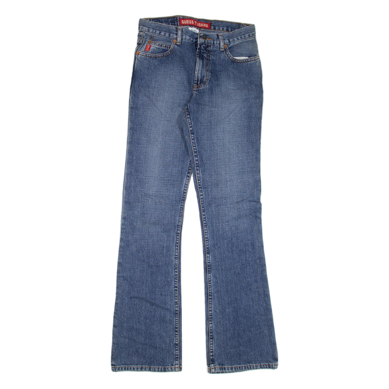 GUESS JEANS Womens Jeans Blue Regular Bootcut W24 L30 Refurbished - N/A refurbished available on Cerqular
