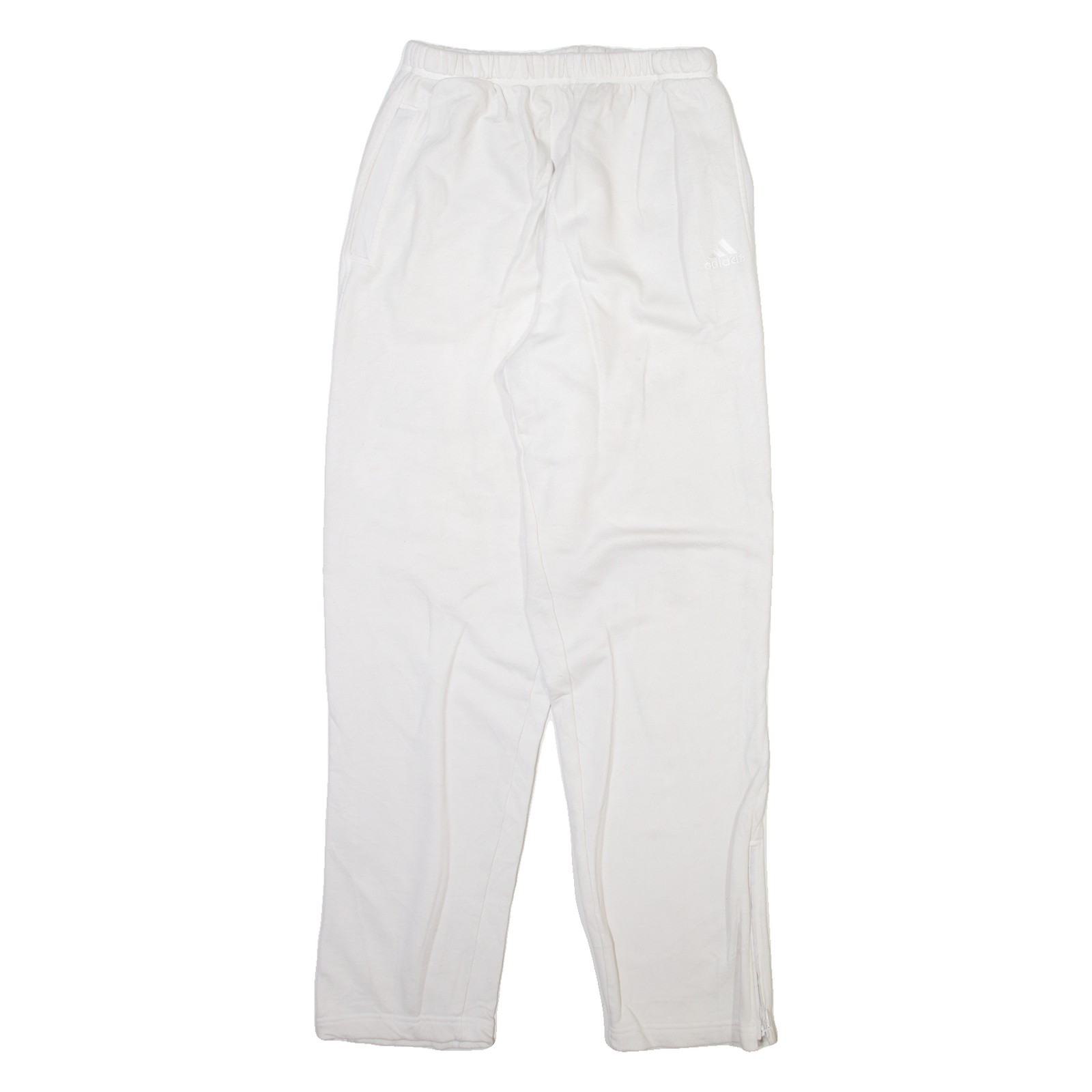 ADIDAS Mens Joggers White Straight M W25 L30 Refurbished - N/A refurbished available on Cerqular