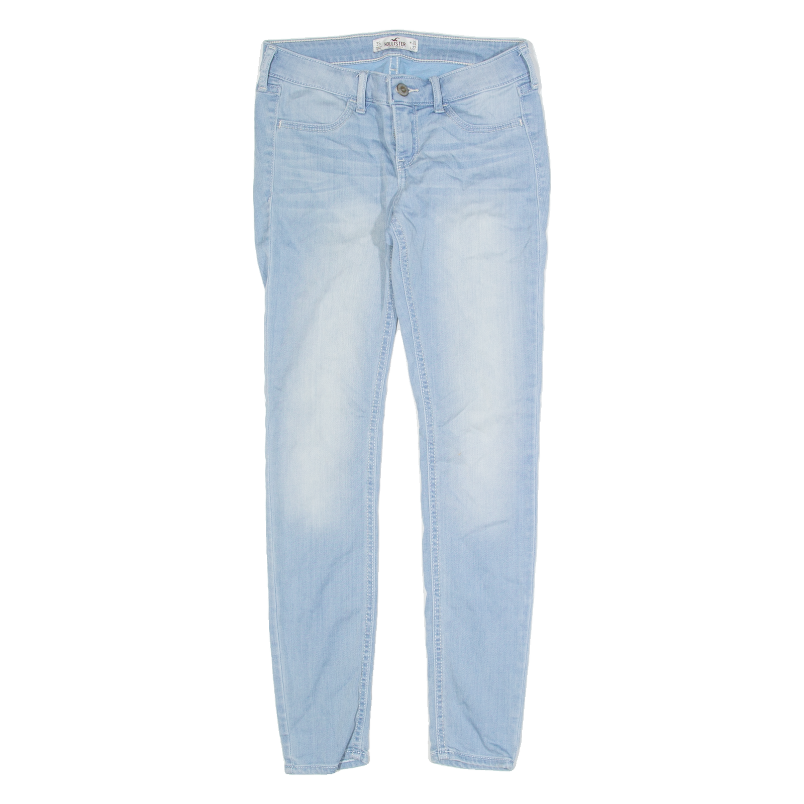 HOLLISTER Womens Jeans Blue Slim Skinny Stone Wash W26 L27 Refurbished - N/A refurbished available on Cerqular
