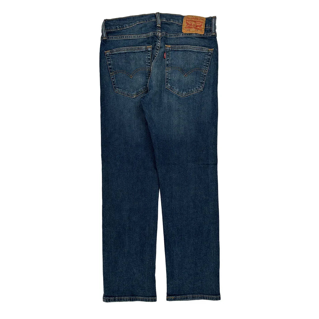 505 Levis Jeans - 31W 31L Dark Wash Cotton Refurbished - Thrifted (note: this is a term often used to describe second- refurbished available on Cerqular