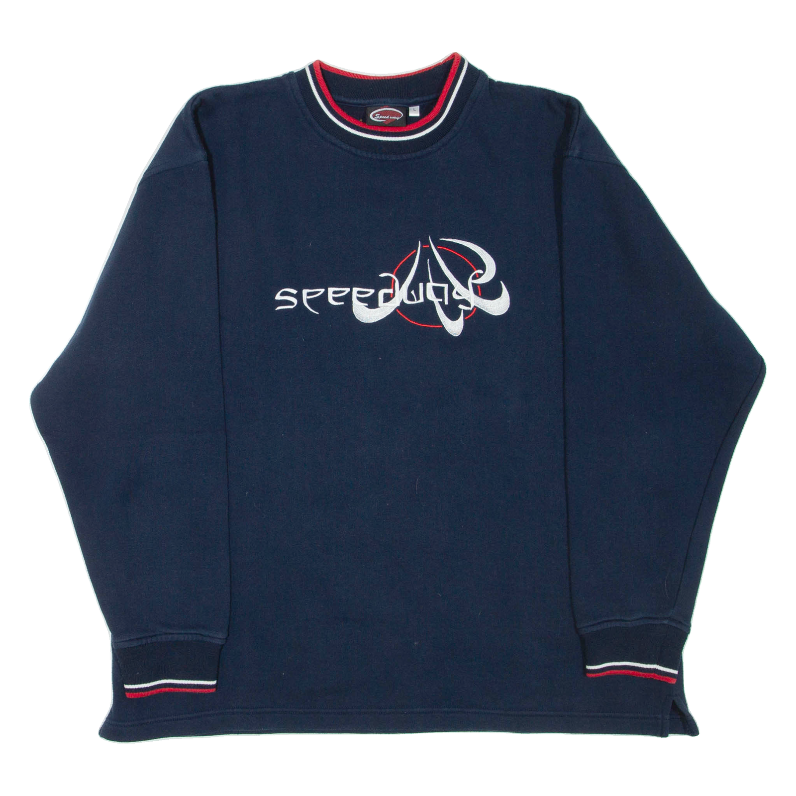 SPEEDWAY Mens Sweatshirt Blue Crew Neck L Refurbished - N/A refurbished available on Cerqular