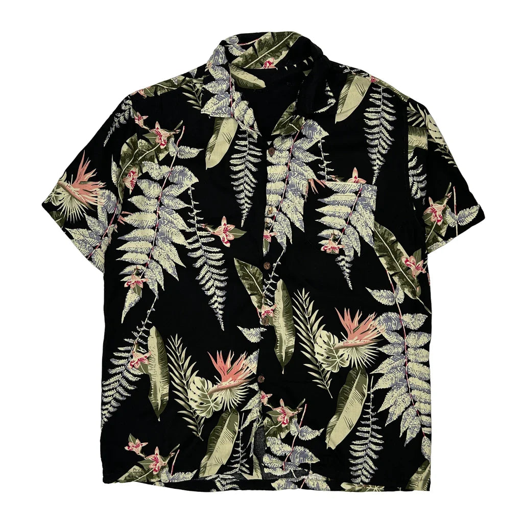 Buy Unbranded Hawaiian Shirt - XL Black Cotton Refurbished - $18.08 Unbranded Hawaiian Shirt - XL Black Cotton Refurbished - Thrifted (note: this is a term often used to describe second- refurbished available on Cerqular