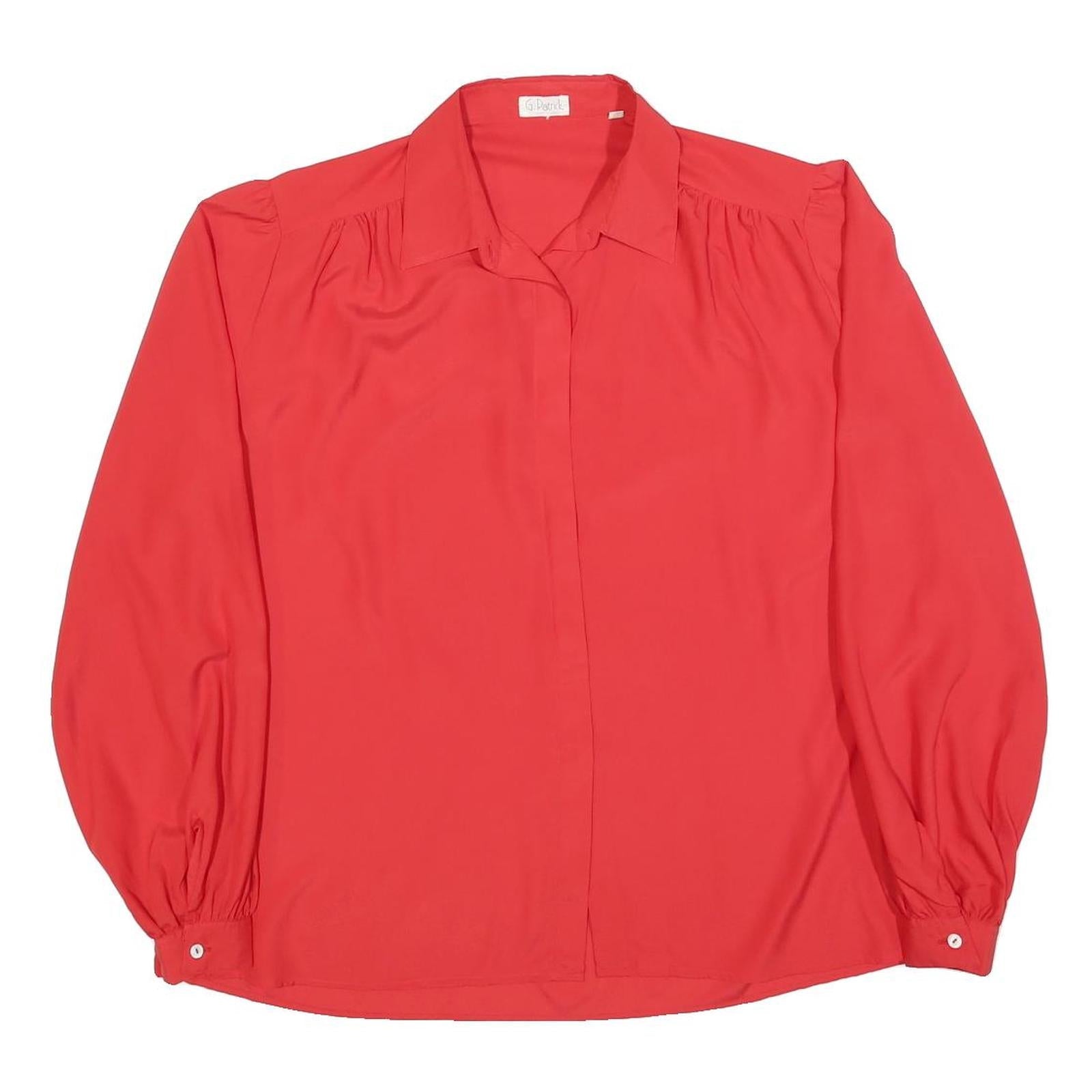 Buy G PATRICK Womens Red Long Sleeve Shirt Collar Blouse L Classic Lightweight Refurbished - $18.19 G PATRICK Womens Red Long Sleeve Shirt Collar Blouse L Classic Lightweight Refurbished - N/A refurbished available on Cerqular