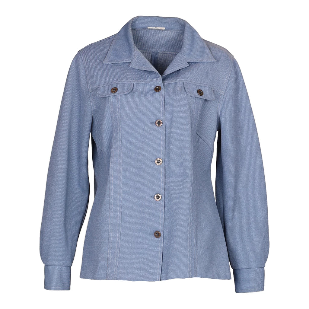 Unbranded Jacket - Large Blue Polyester Blend Refurbished - Thrifted (note: this is a term often used to describe second- refurbished available on Cerqular