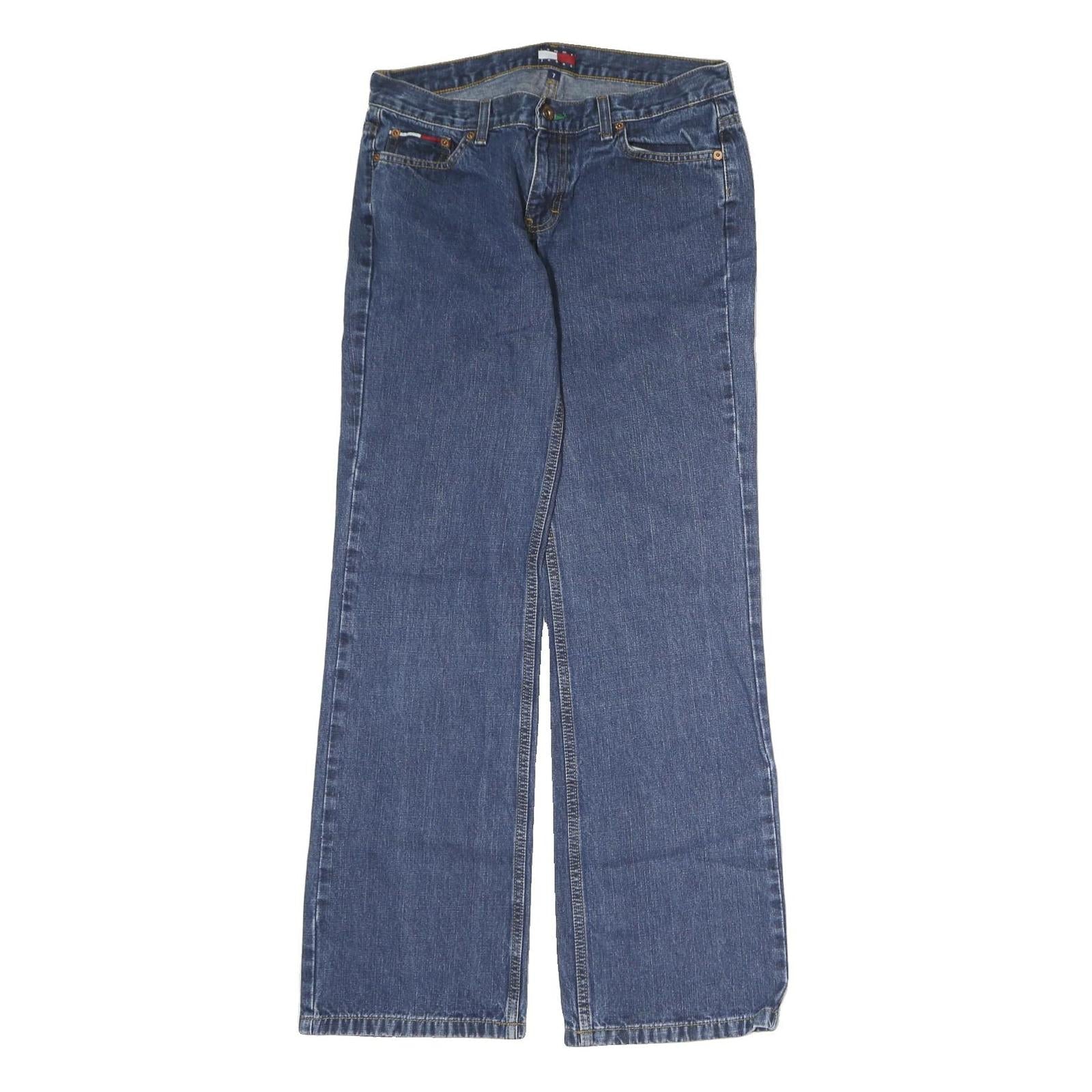 TOMMY JEANS Mens Jeans Blue Regular Straight Denim Medium W30 L32 Classic Fit Refurbished - N/A refurbished available on Cerqular