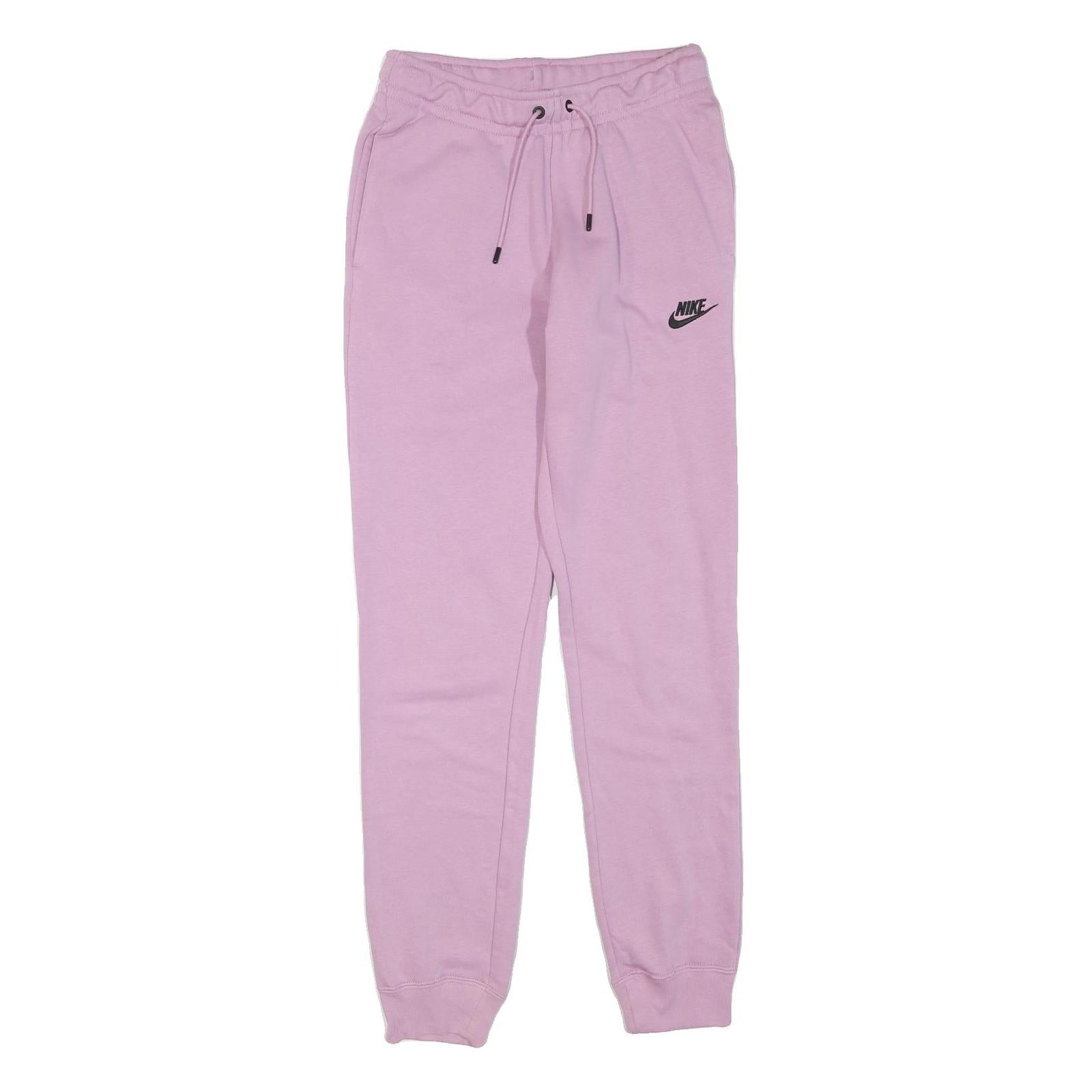NIKE Womens Joggers Pink XS W26 L29 Slim Tapered Fit Cotton Blend Casual Wear Refurbished - N/A refurbished available on Cerqular