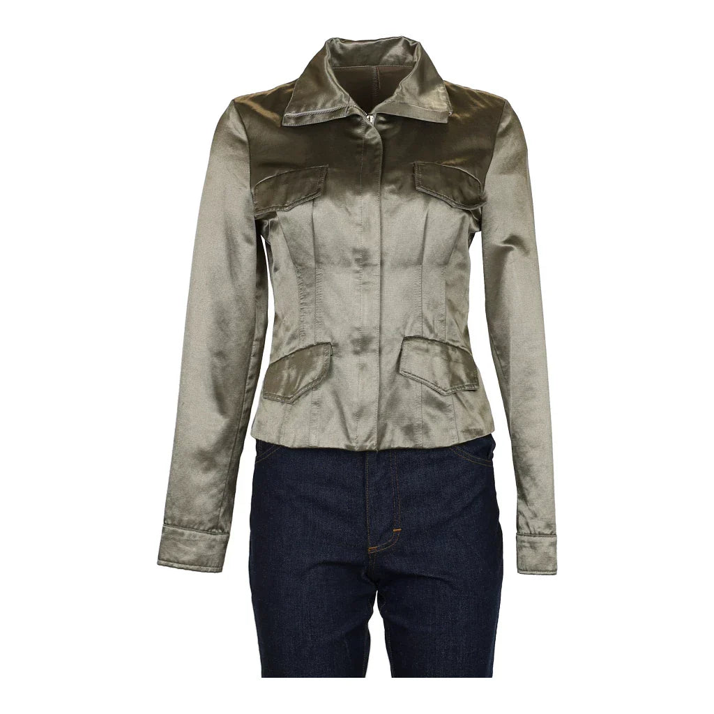 Unbranded Jacket - Small Green Cotton Blend Refurbished - Thrifted (note: this is a term often used to describe second- refurbished available on Cerqular
