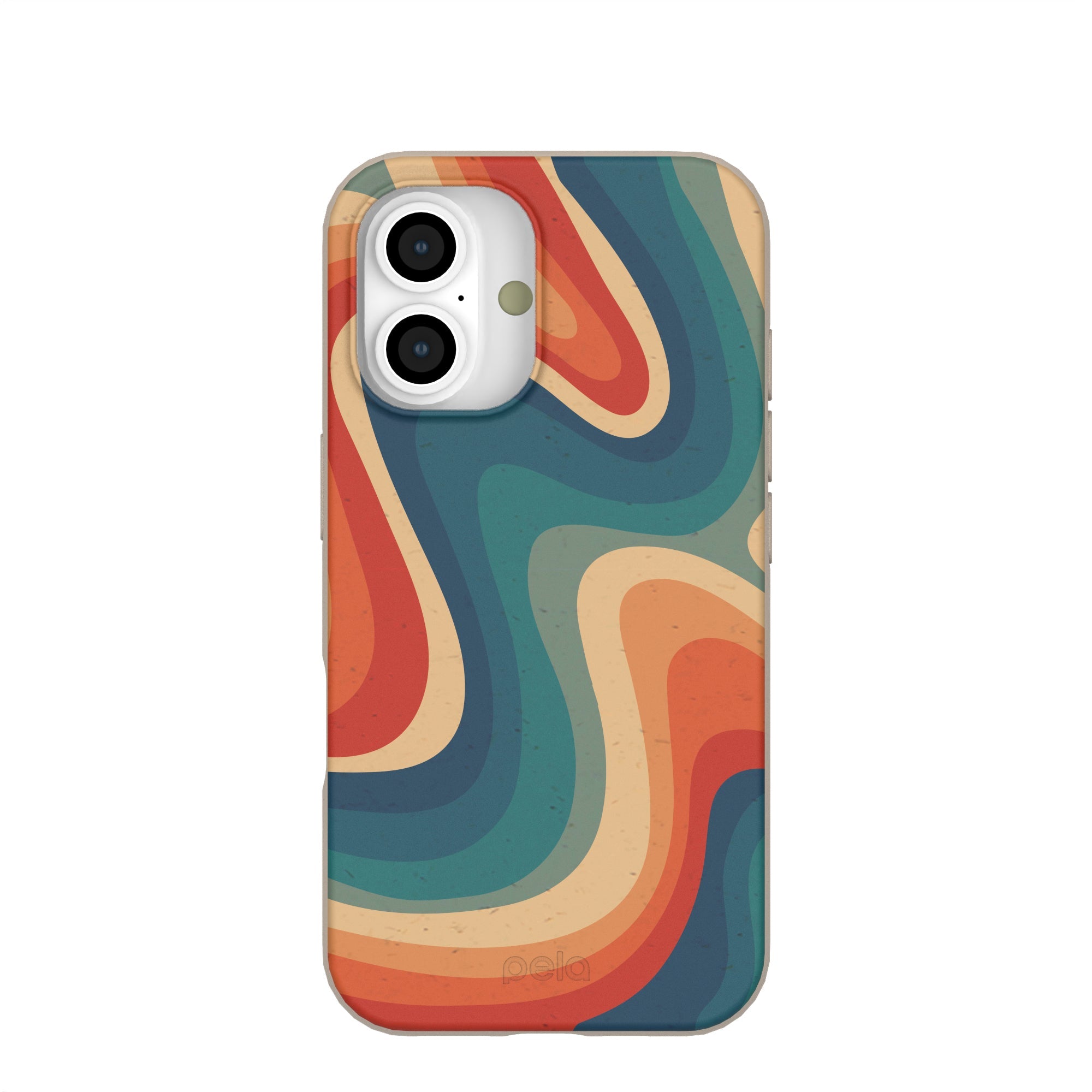 Seashell Disco iPhone 16 Case Refurbished - Pela Case refurbished available on Cerqular