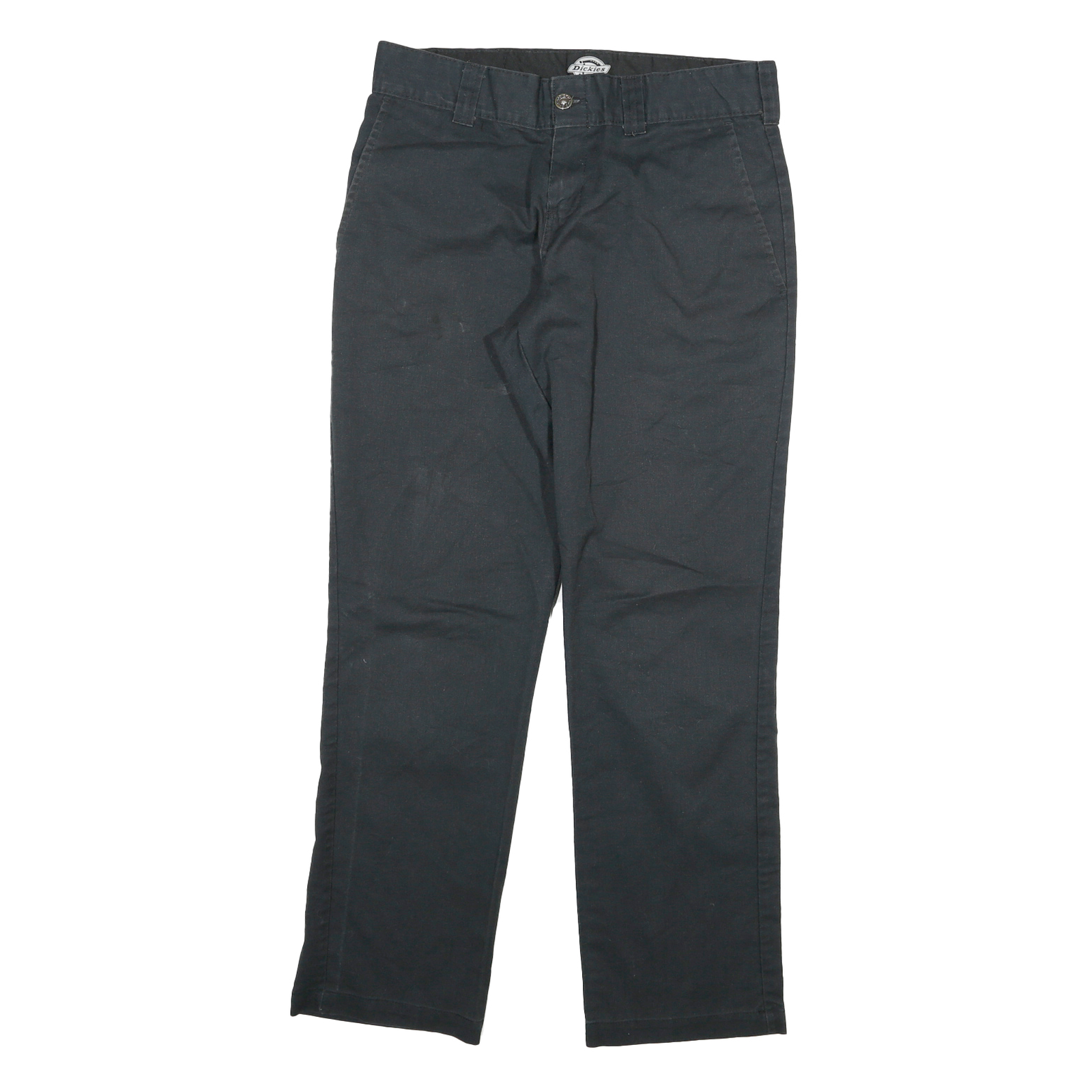 DICKIES Mens Cotton Blend Black Slim Trousers W30 L28 Casual Workwear Zip Refurbished - N/A refurbished available on Cerqular